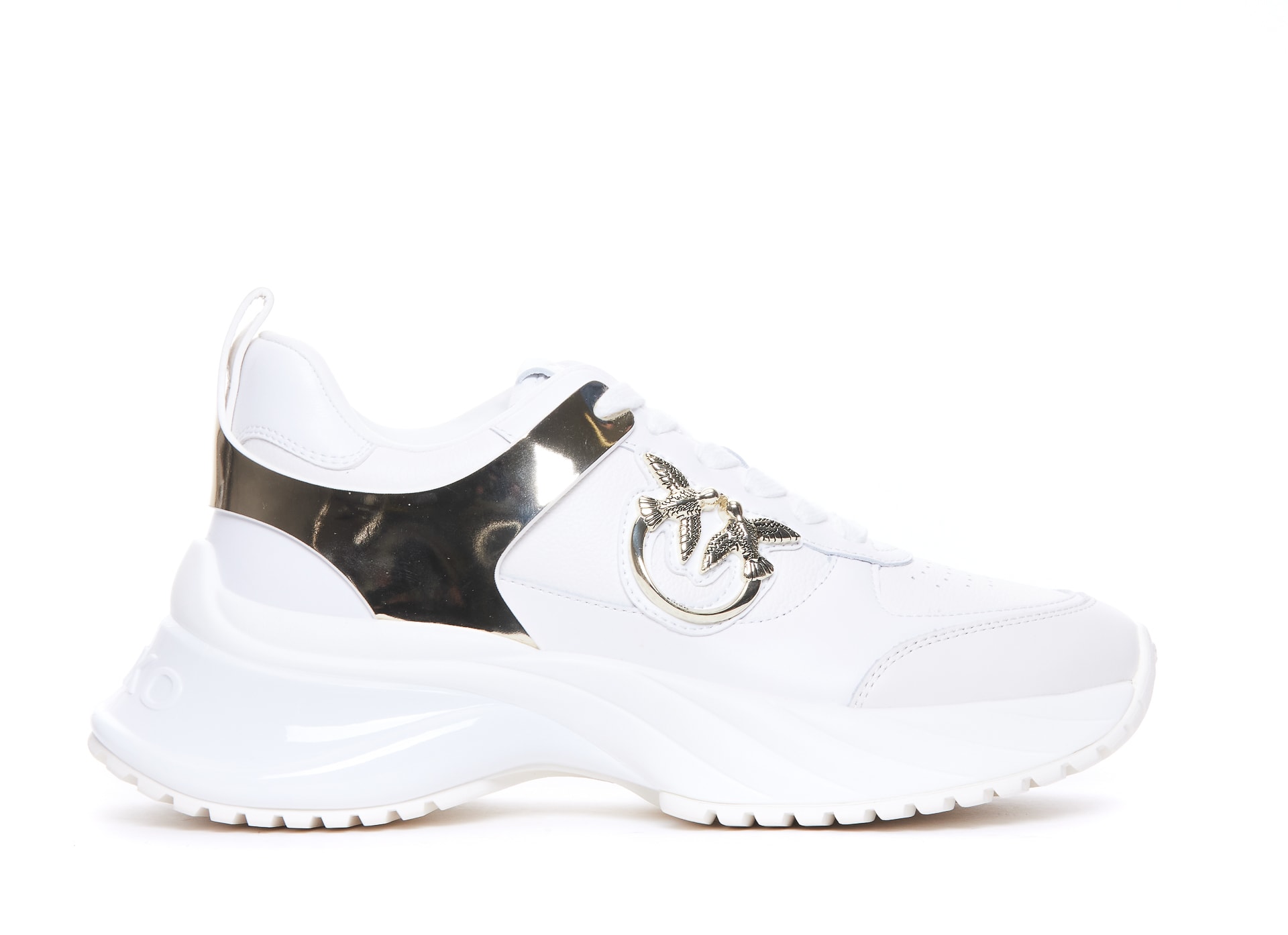 スニーカー PINKO Ariel 02 leather sneakers Ariel 02 leather sneakers with lateral love birds logo PINKO