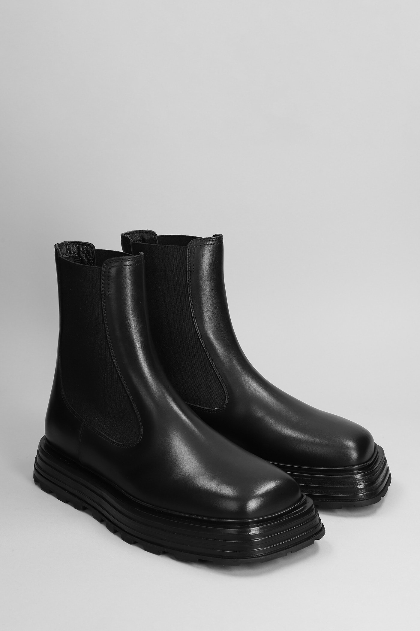 Jil Sander Ankle Boots In Black Leather ブーツ 通販 | italist