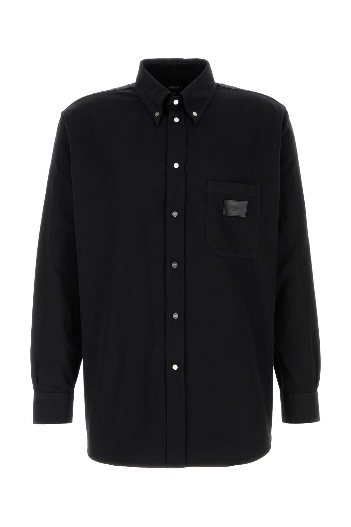 FENDI - FENDI カラーシャツ Fendi Black Oxford Shirt | italist