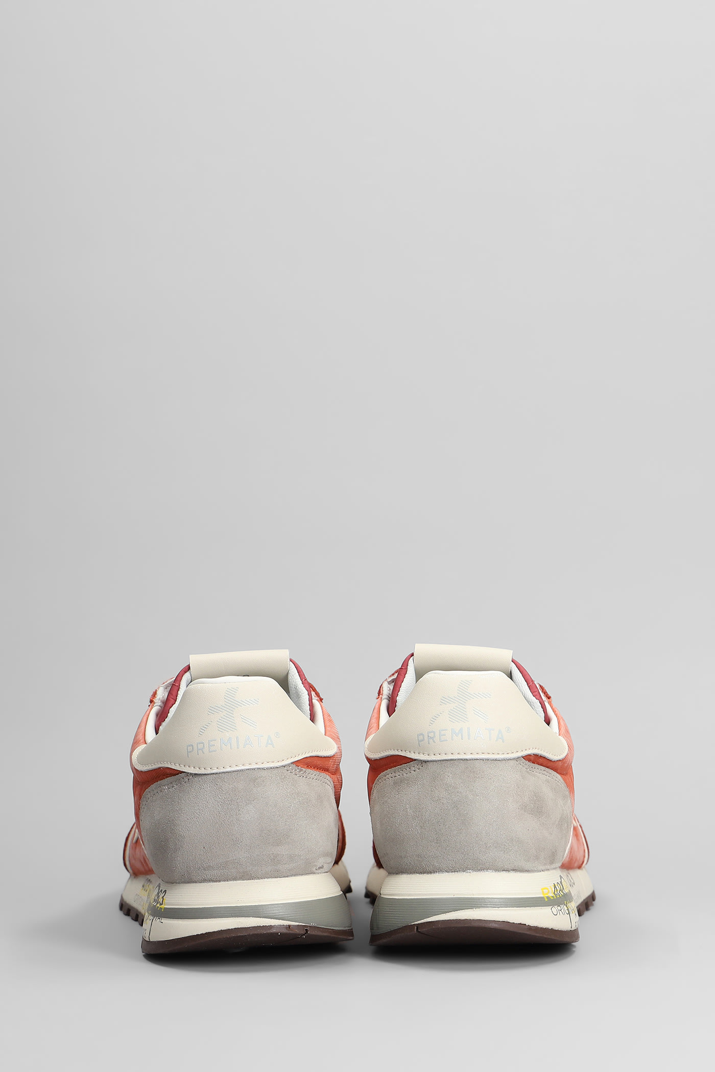 Premiata 'lucy' Red Leather Blend Sneakers | italist, ALWAYS