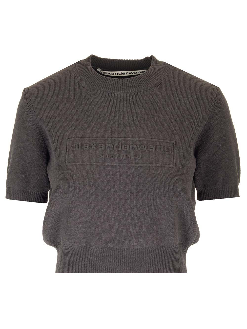 【関税・送料込み】Alexander Wang Cropped Crew Neck Sweater Alexander Wang Cropped Crew Neck Sweater | italist