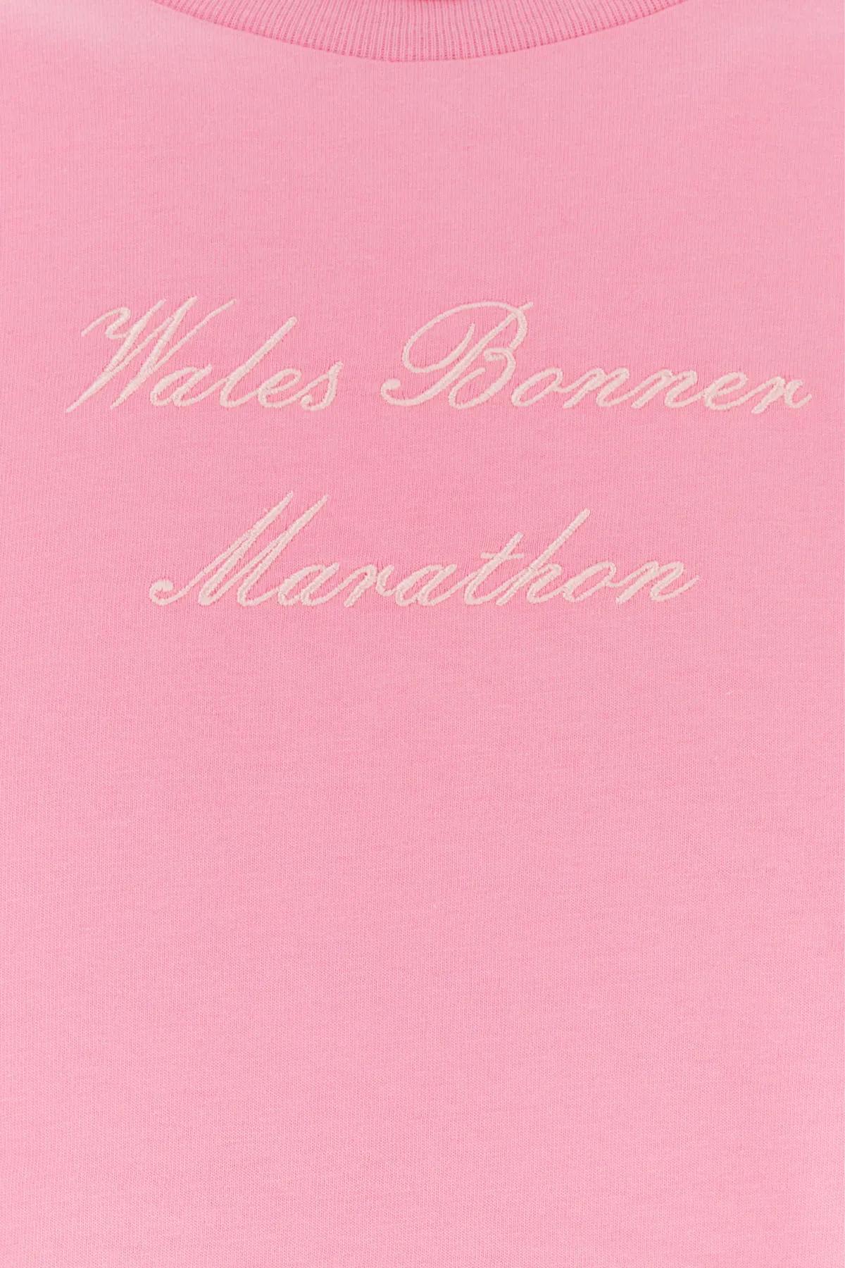 Wales Bonner Pink Cotton Marathon T-shirt | italist, ALWAYS