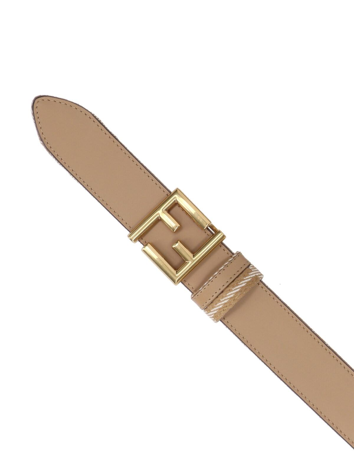 ベルト Fendi Beige Leather Ff Reversible Belt Fendi 'ff' Reversible Belt | italist