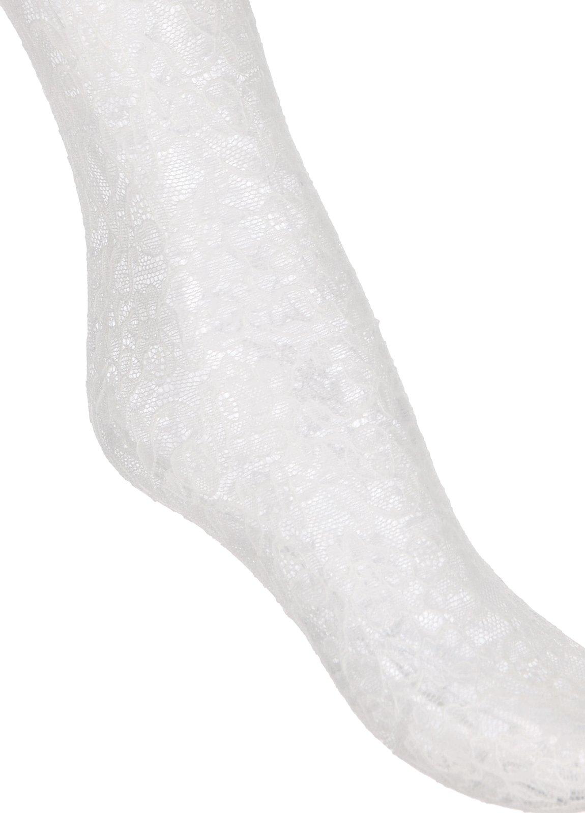 Valentino Garavani Logo Waistband Lace Detailed Tights