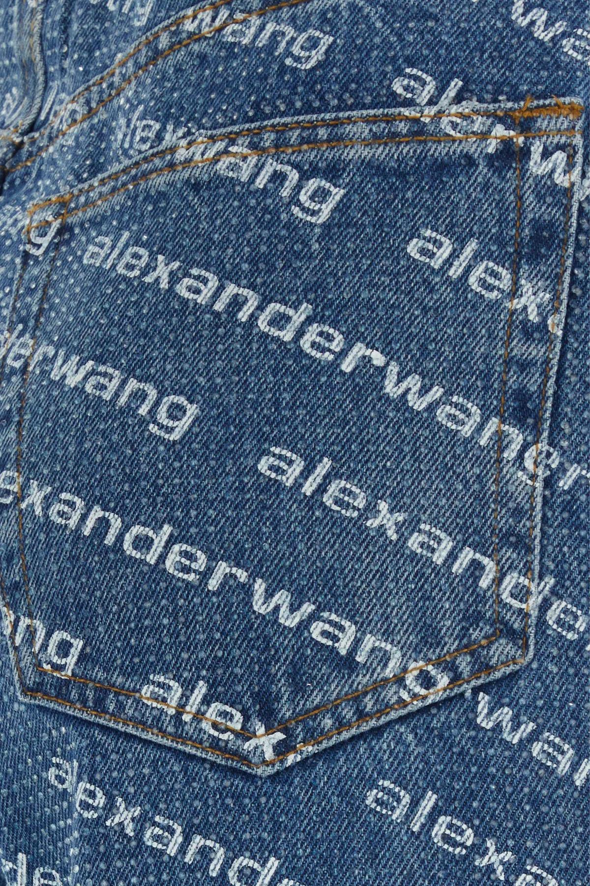 デニム・ジーパン Alexander Wang SS25 Printed denim jeans (4DC3244453 460) Alexander Wang Printed Denim Jeans | italist