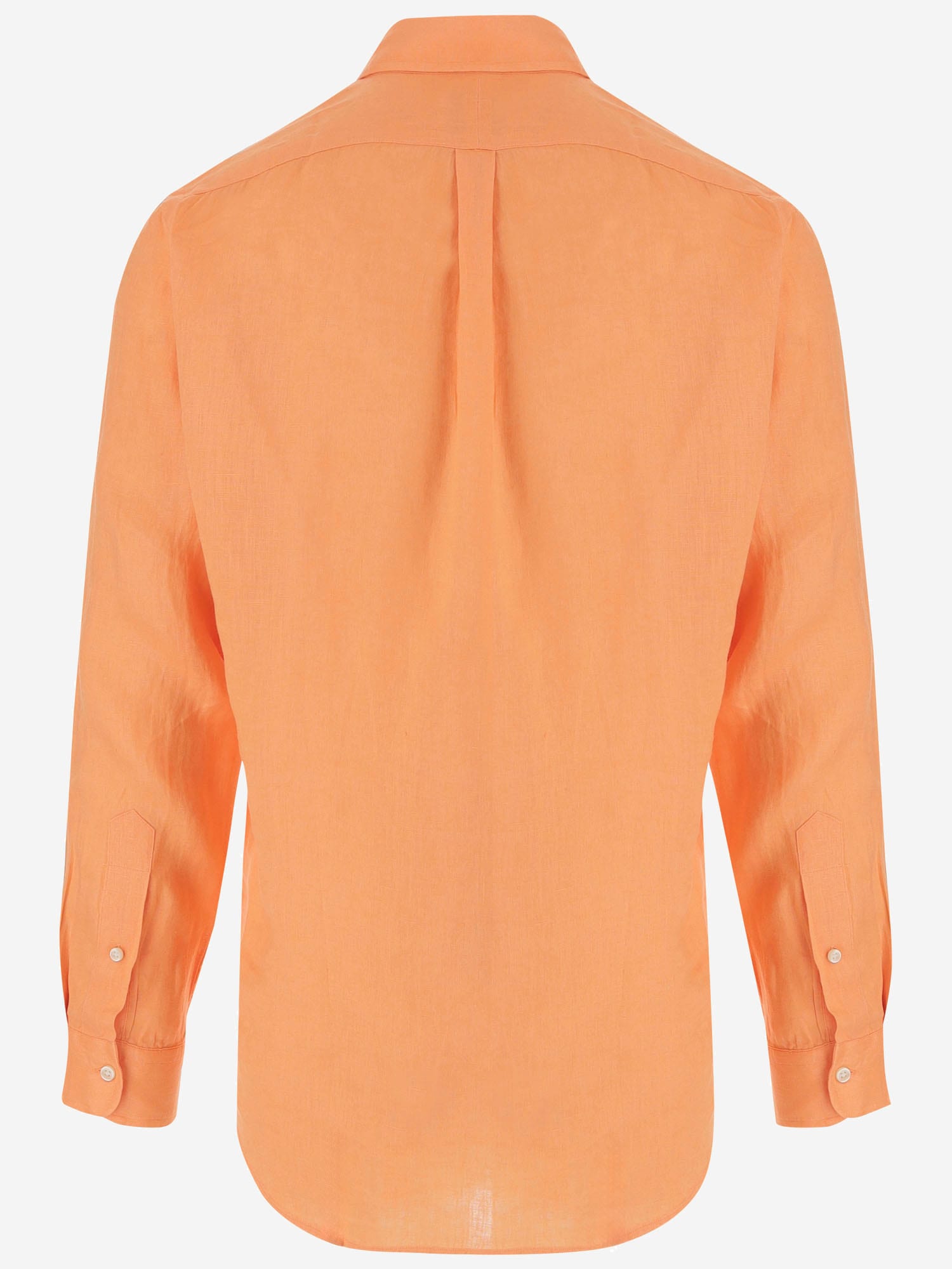 Tシャツ・カットソー Ralph Lauren SS25 Fluo orange linen shirt (710966294 013) POLO RALPH LAUREN Fluo orange linen shirt 710966294 013 - GS