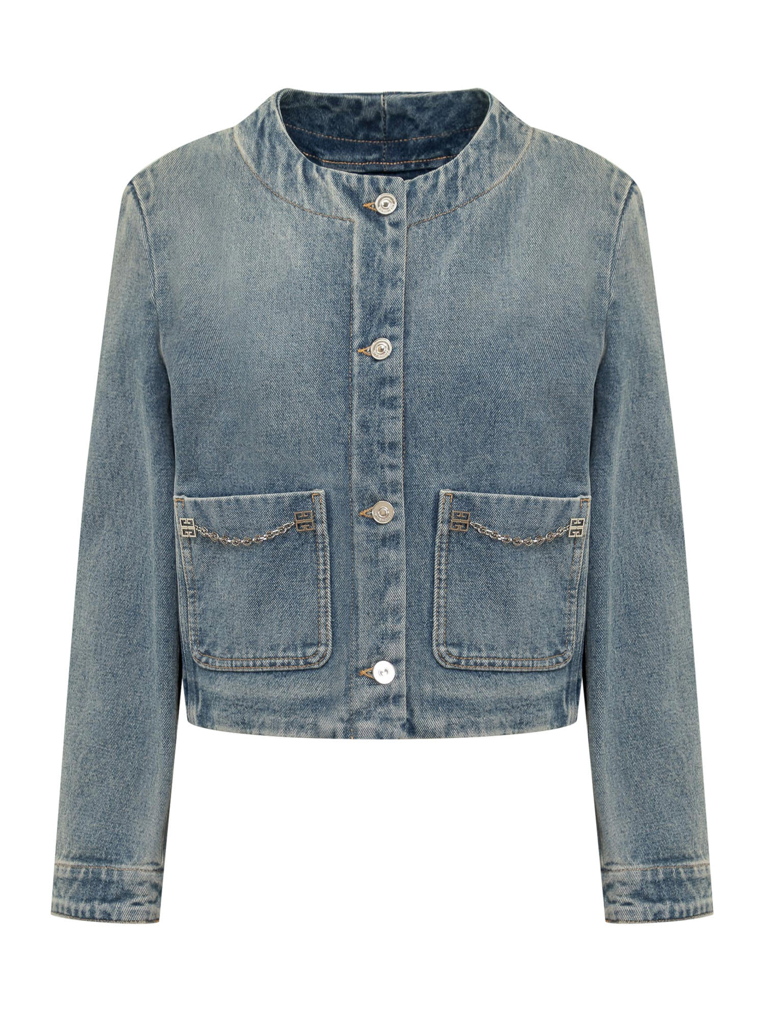 【23AW NEW】GIVENCHY_women / 4Gチェーン付き デニムジャケット 23AW NEW】GIVENCHY_women / 4Gチェーン付き デニムジャケット
