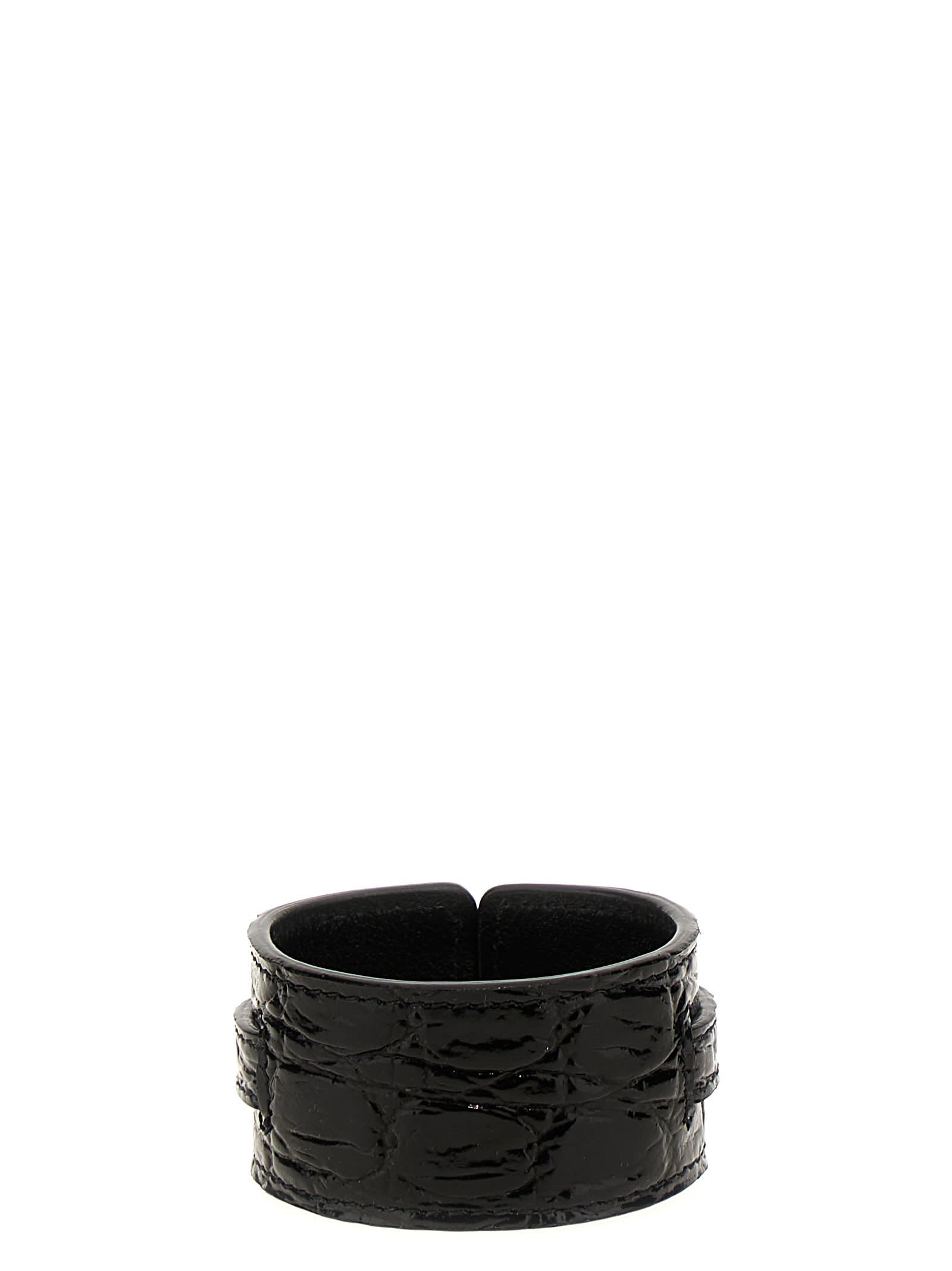 アクセサリーその他 SAINT LAURENT 'Le Carre' bracelet Black 651489AACUV 23094948_53322368_600.jpg