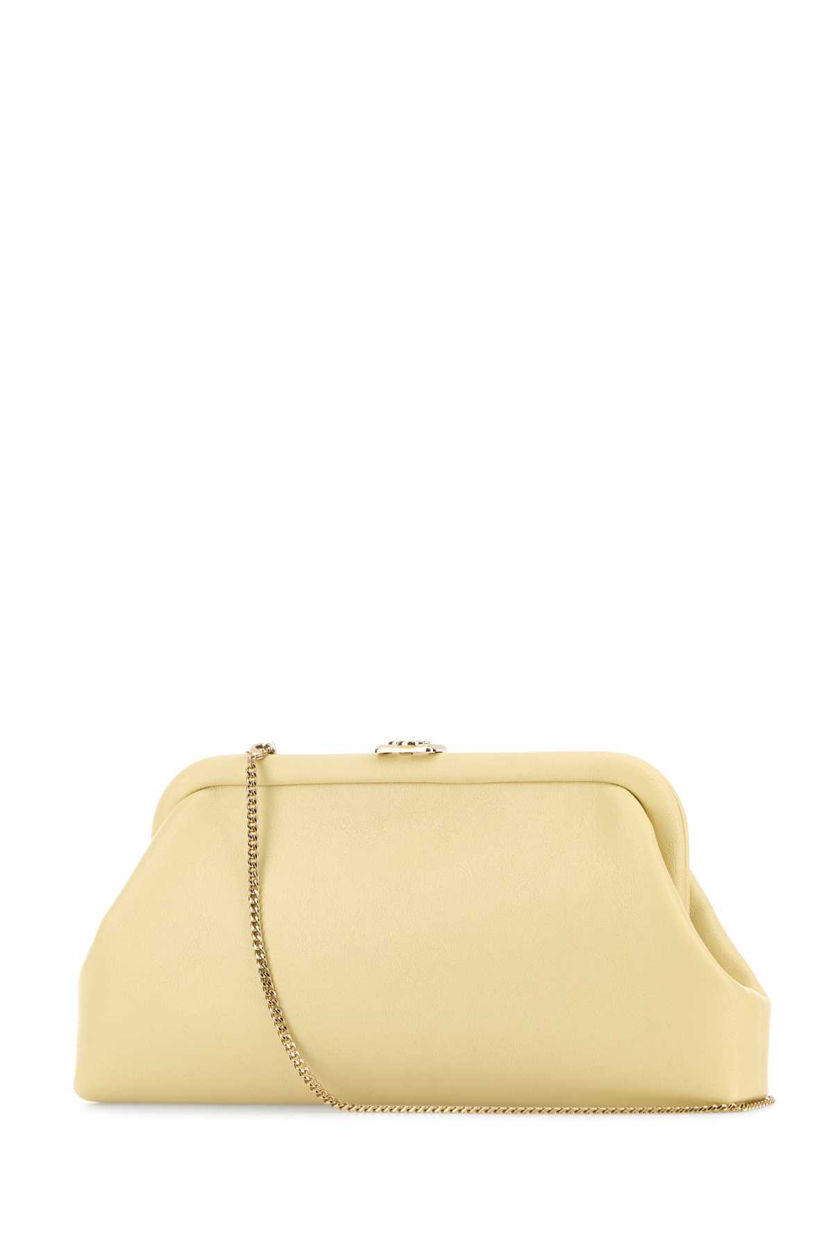 【関税&送料込】Jimmy Choo Cream Leather Skylar Clutch Jimmy Choo Cream Leather Skylar Clutch | italist
