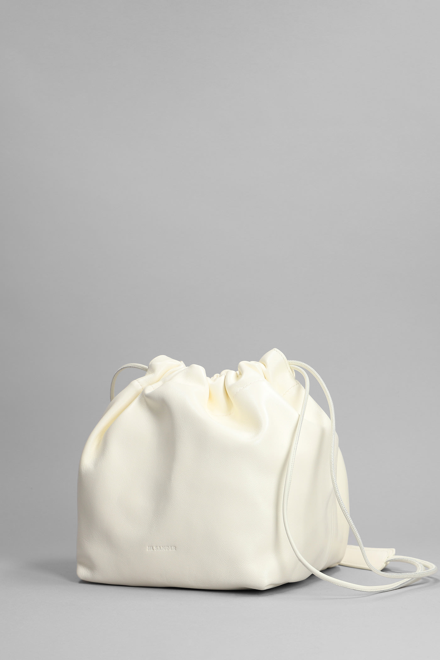 Jil Sander Dumpling Shoulder Bag In White Leather | italist