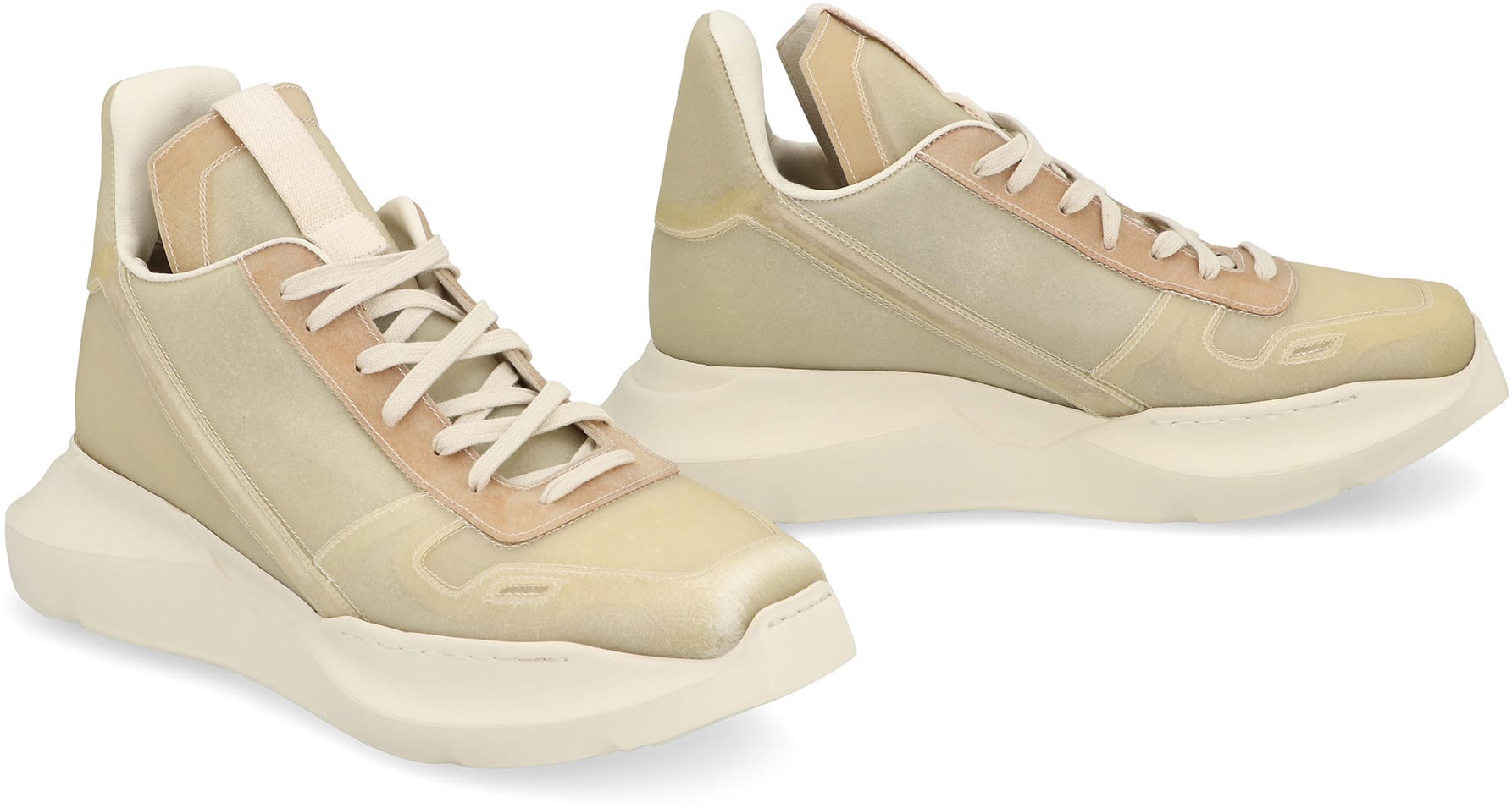 【送料&関税込】Rick Owens Geth Leather High-top Sneakers Rick Owens Geth Leather High-top Sneakers | italist, ALWAYS