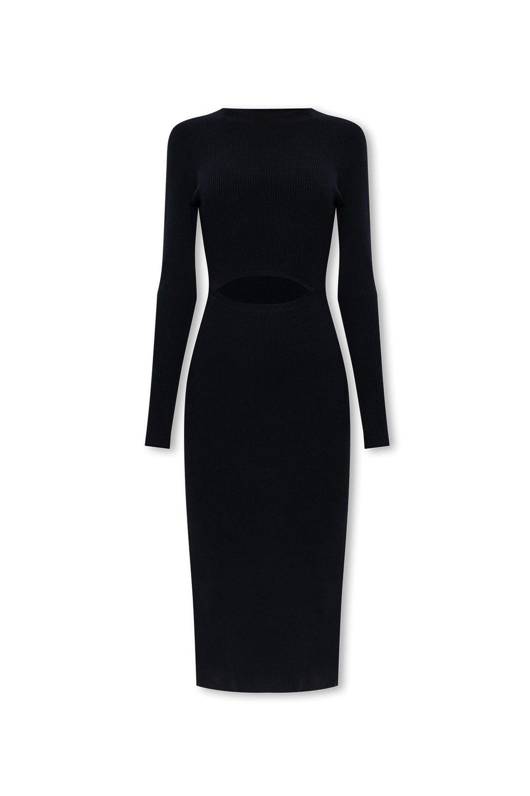 m-pelagos cut-out ribbed midi dress