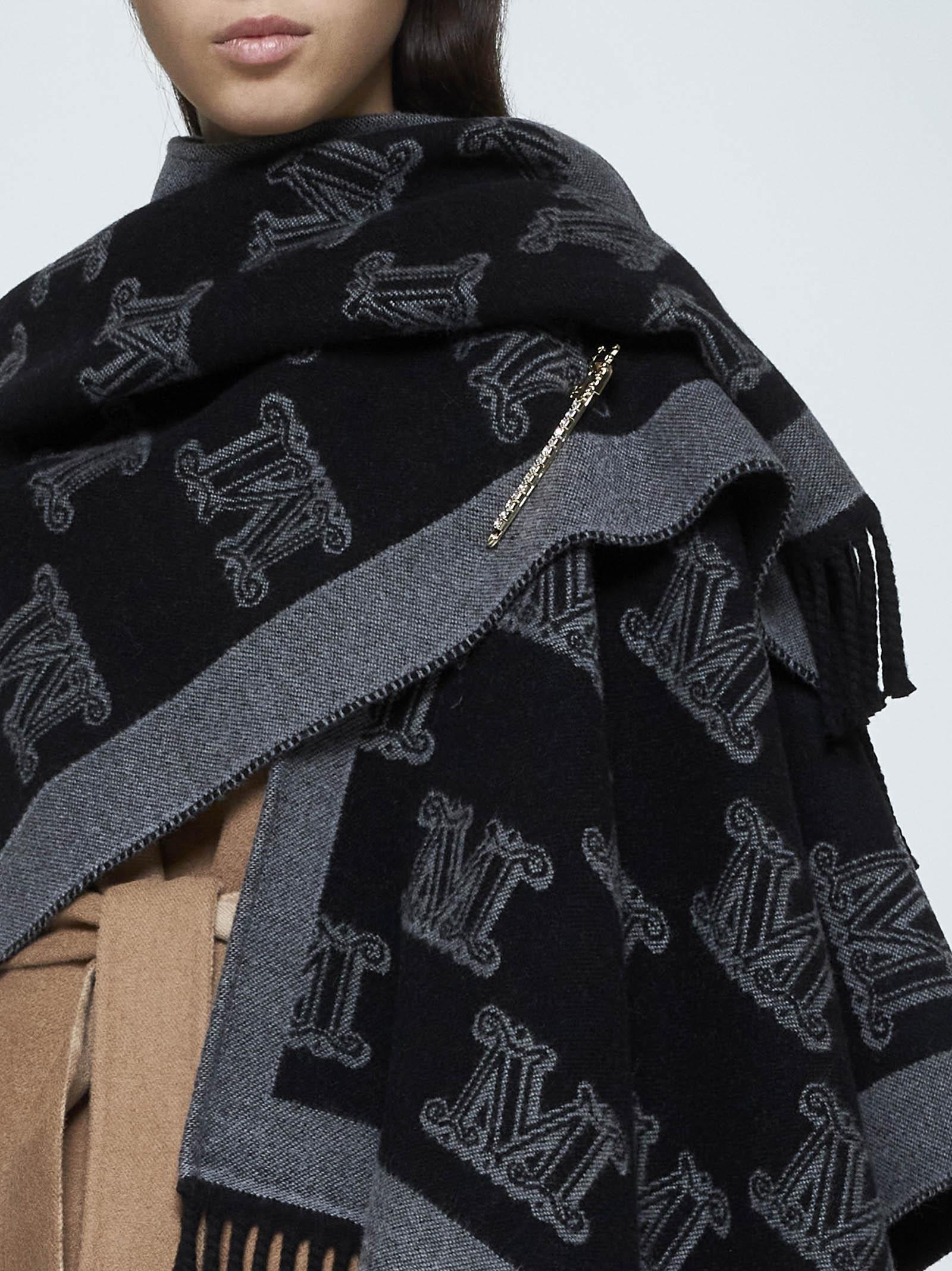 【送料&関税込】Frine Safety-pin Wool Poncho Max Mara Studio Max Mara Frine Safety-pin Wool Poncho | italist
