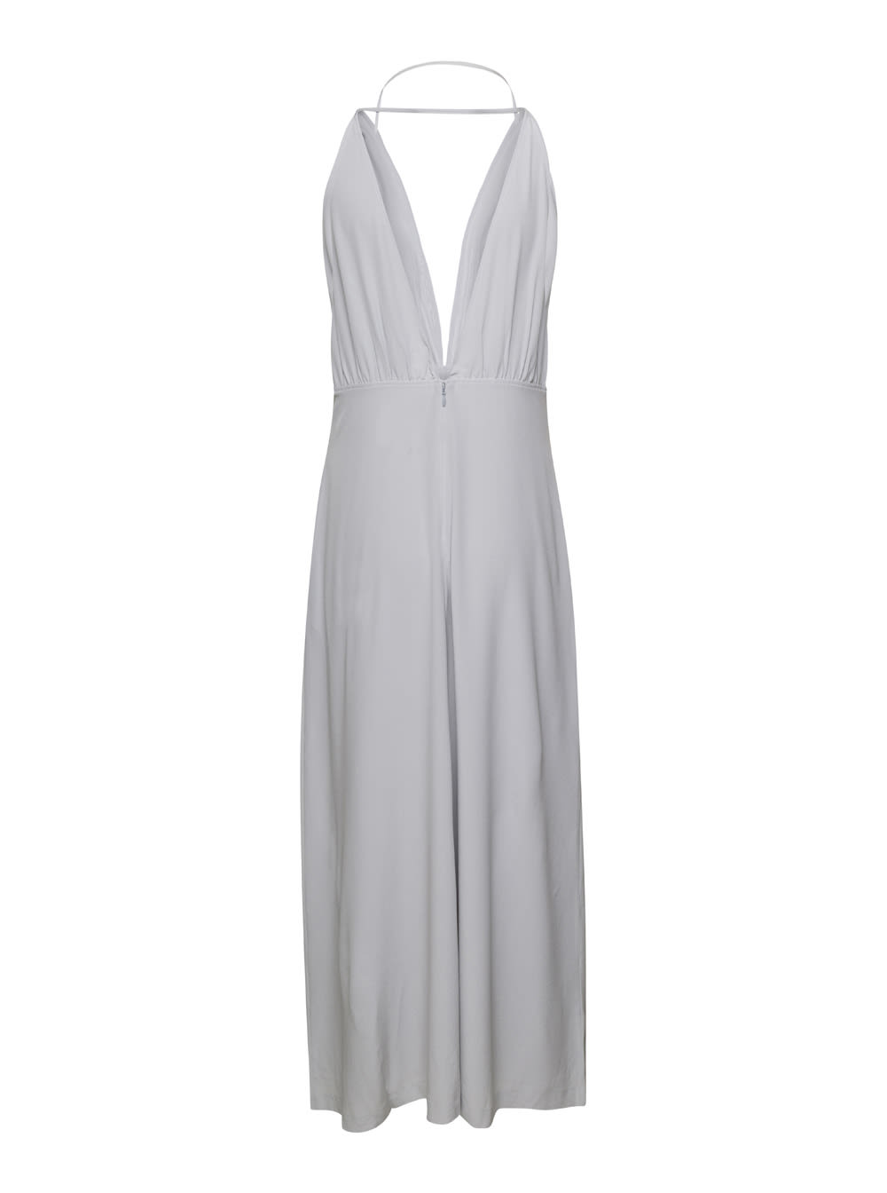 【送料&関税込】TotAme Light-blue Halterneck Midi Dress In Totême Light-blue Halterneck Midi Dress In Silk Woman