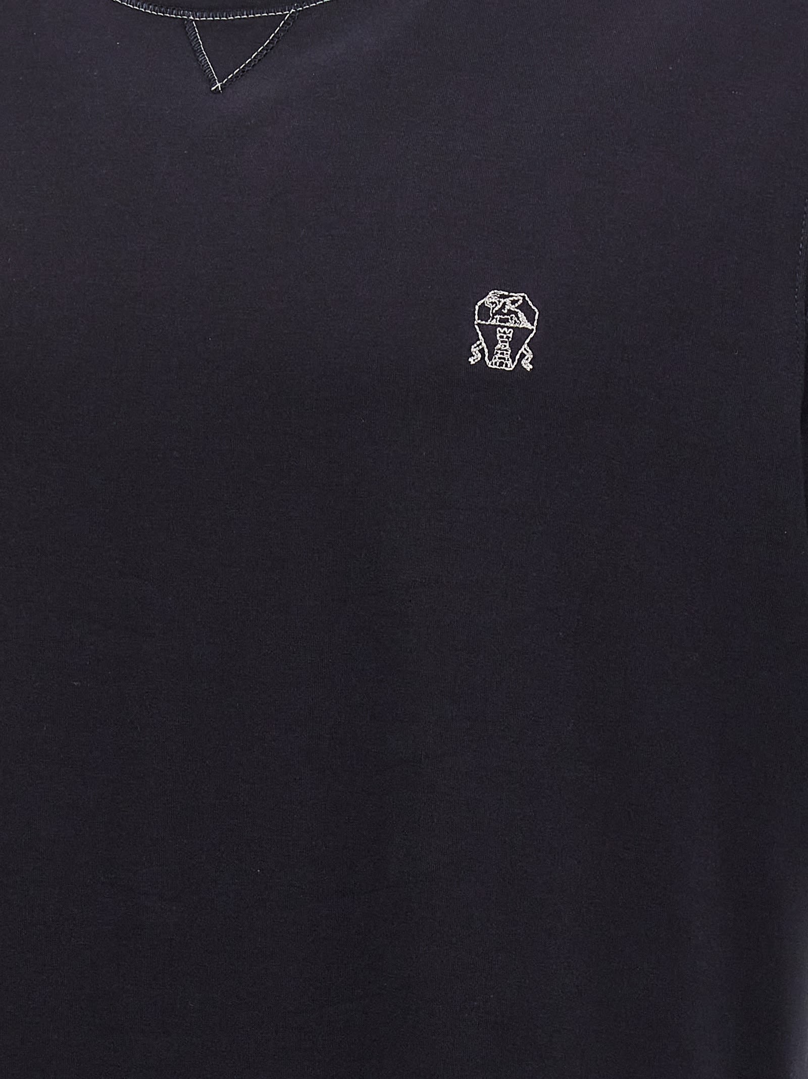 Tシャツ・カットソー BRUNELLO CUCINELLI Logo embroidery t-shirt Brunello Cucinelli Logo Embroidery T-shirt | italist, ALWAYS