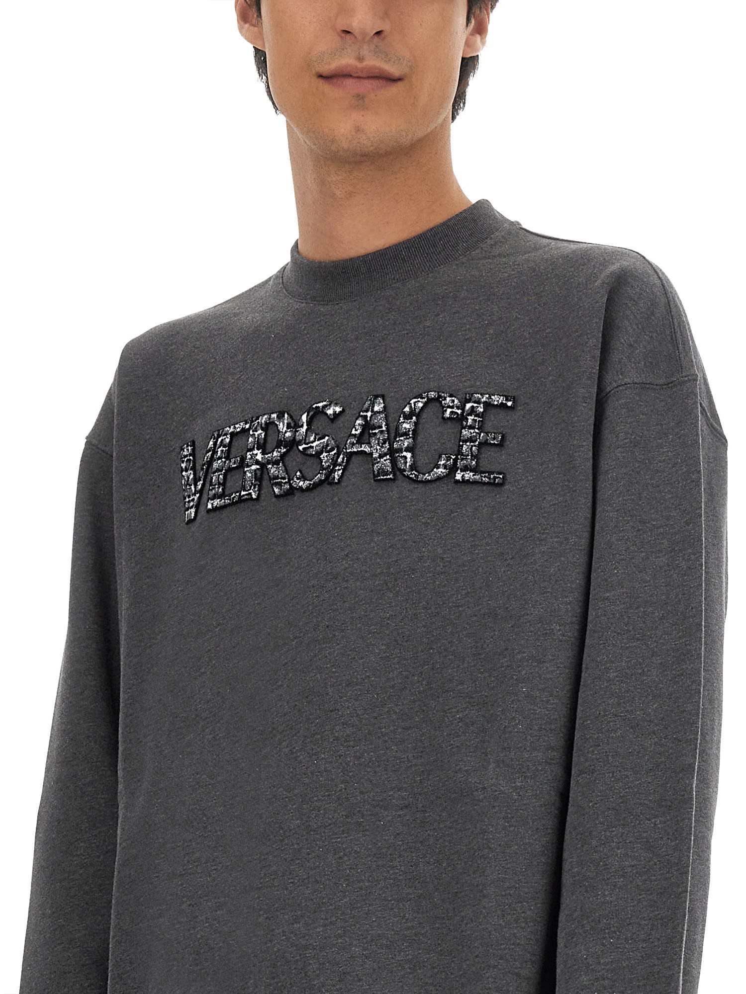 スウェット・トレーナー Versace Sweatshirt With Crocodile Logo Versace Sweatshirt With Crocodile Logo | italist