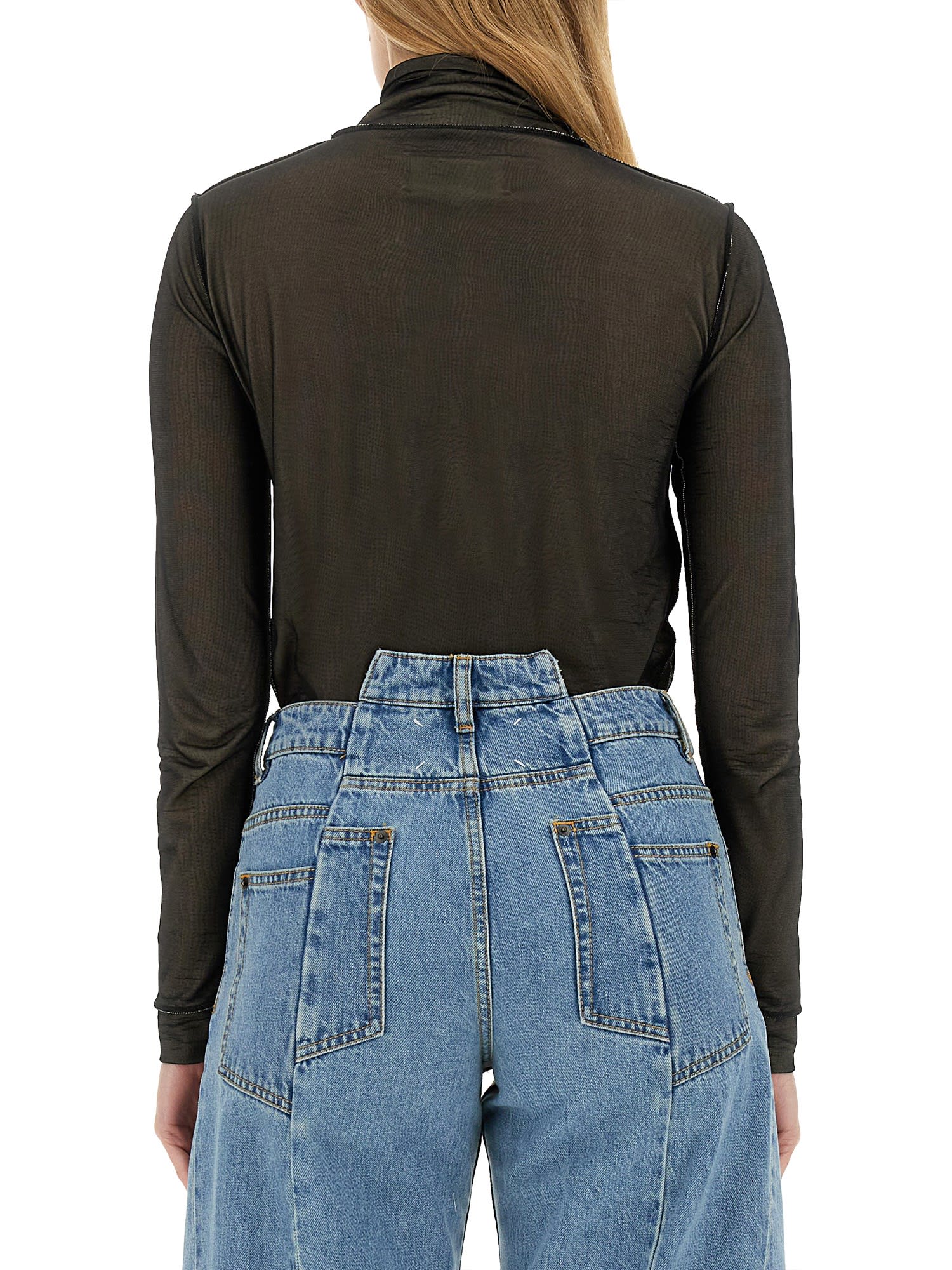 インナー・ルームウェアその他 Maison Margiela TURTLENECK BODYSUIT (S51NA0099_STJ398961) 0400021332960_BURGUNDY?wid=600