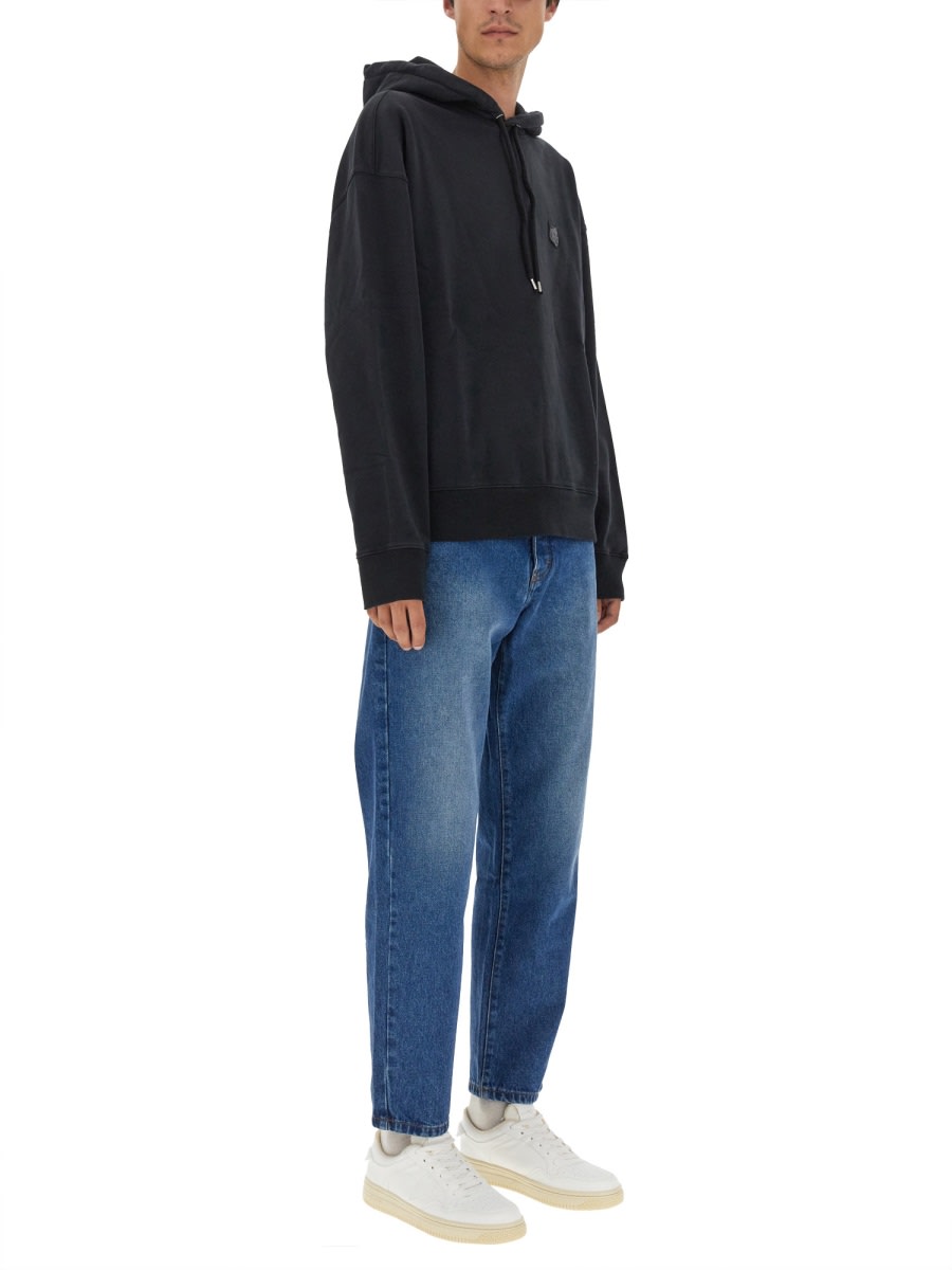 【送料&関税込】Maison KitsunAC Cotton Hoodie Maison Kitsuné Oversized Hoodie | italist