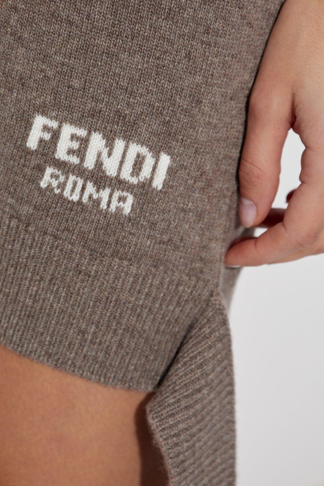 【送料&関税込】Fendi Logo Intarsia-knit Sleeveless Mini Dre Fendi Logo Intarsia-knit Sleeveless Mini Dress ベスト 通販