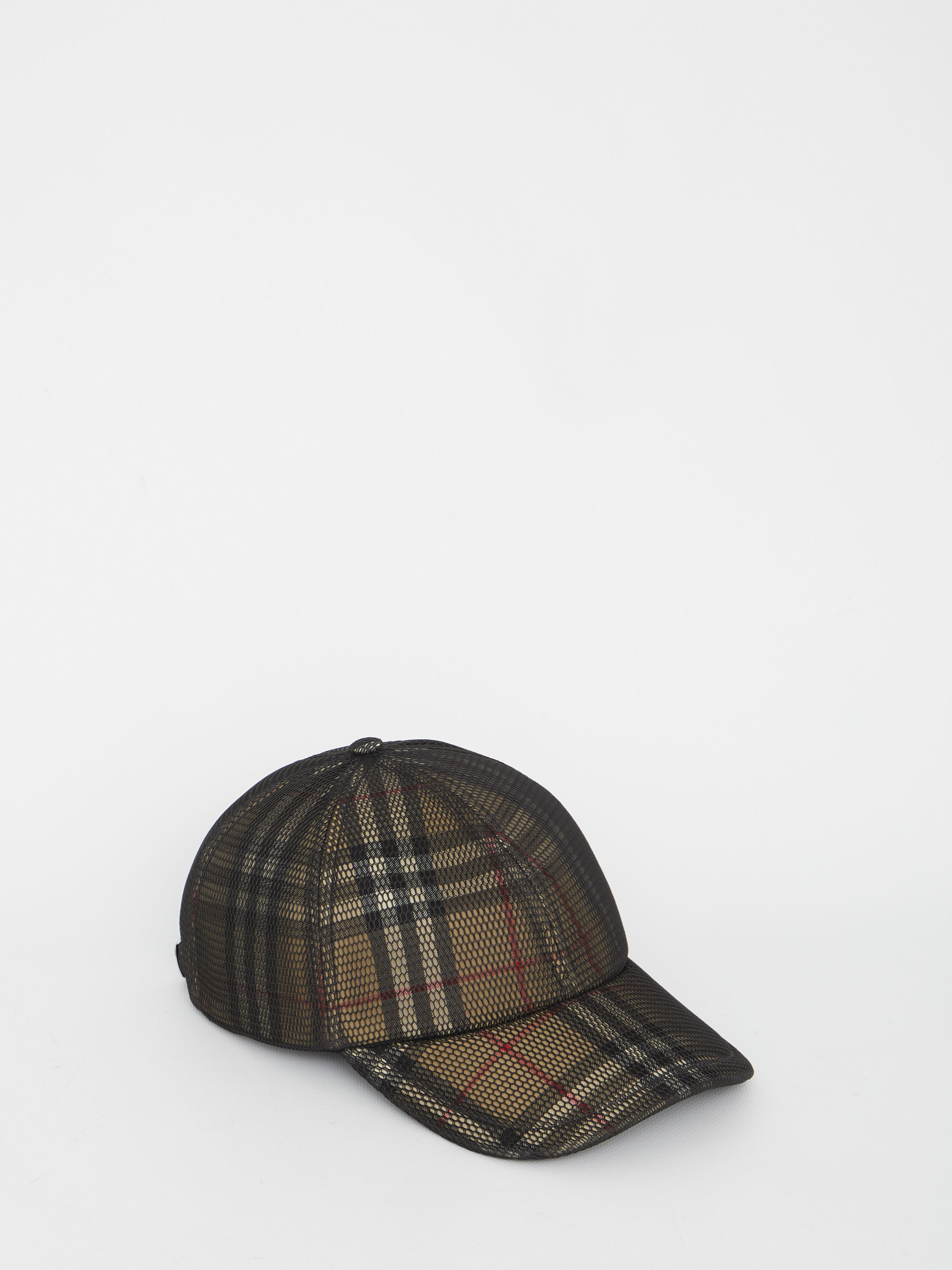 Burberry Mesh Overlay Check Cap | italist