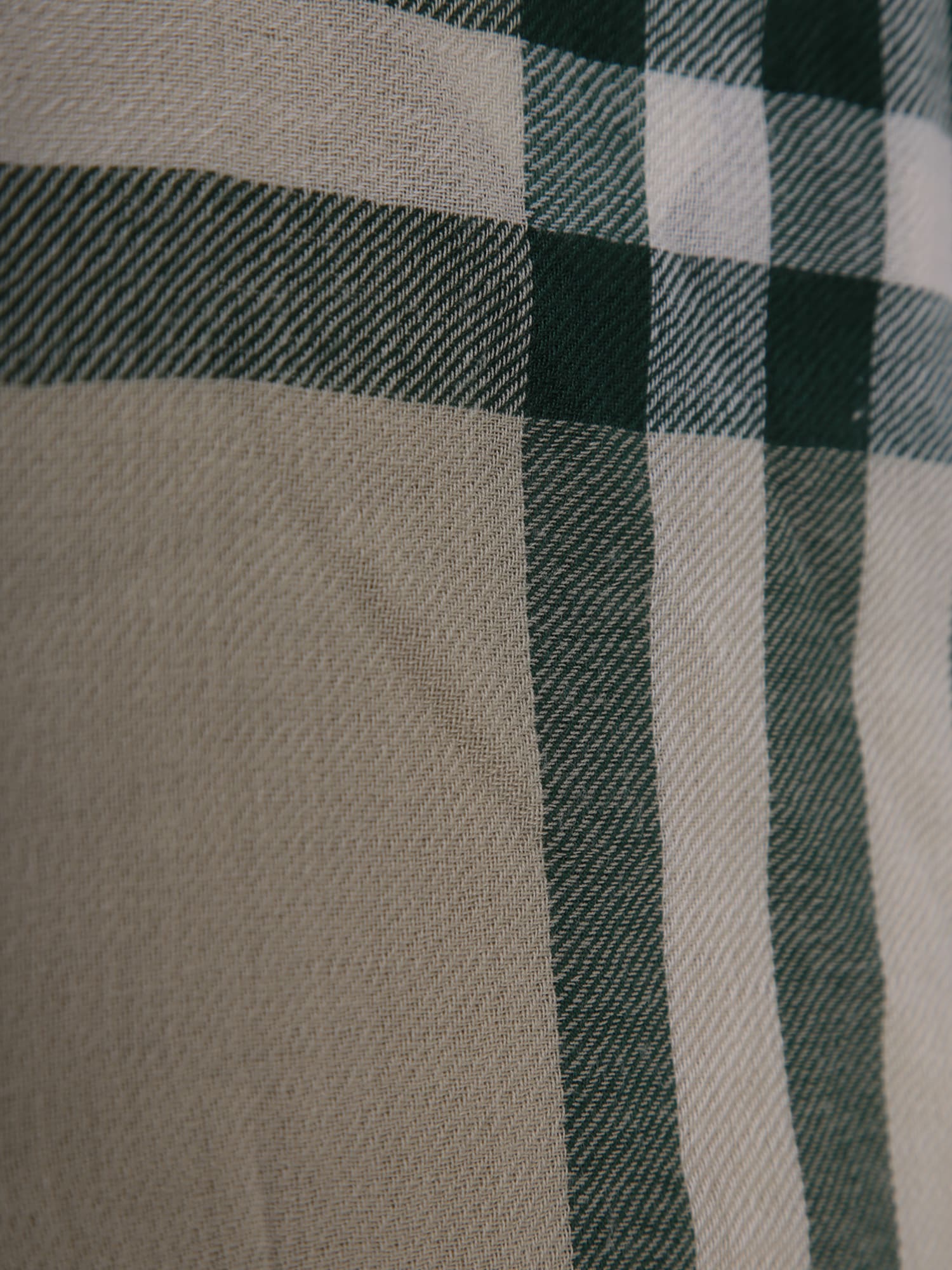 【送料&関税込】Burberry Check Paster Green Scarf Check Cashmere Scarf in Dark fern green | Burberry® Official