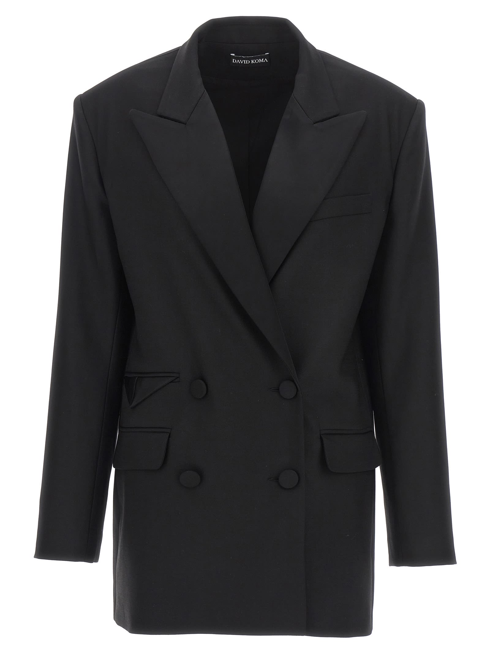 ジャケット DAVID KOMA FW23 'Tailored Tuxedo' blazer (AW23DK11J BLACK) David Koma 'tailored Tuxedo' Blazer | italist