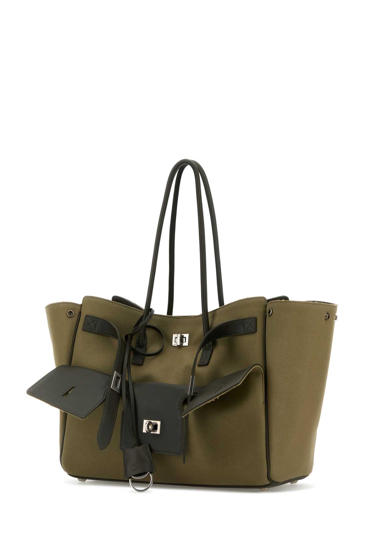 【送料&関税込】Balenciaga Army Green Canvas Medium Carry Al a527abfdd294e55519a139f32b01b7