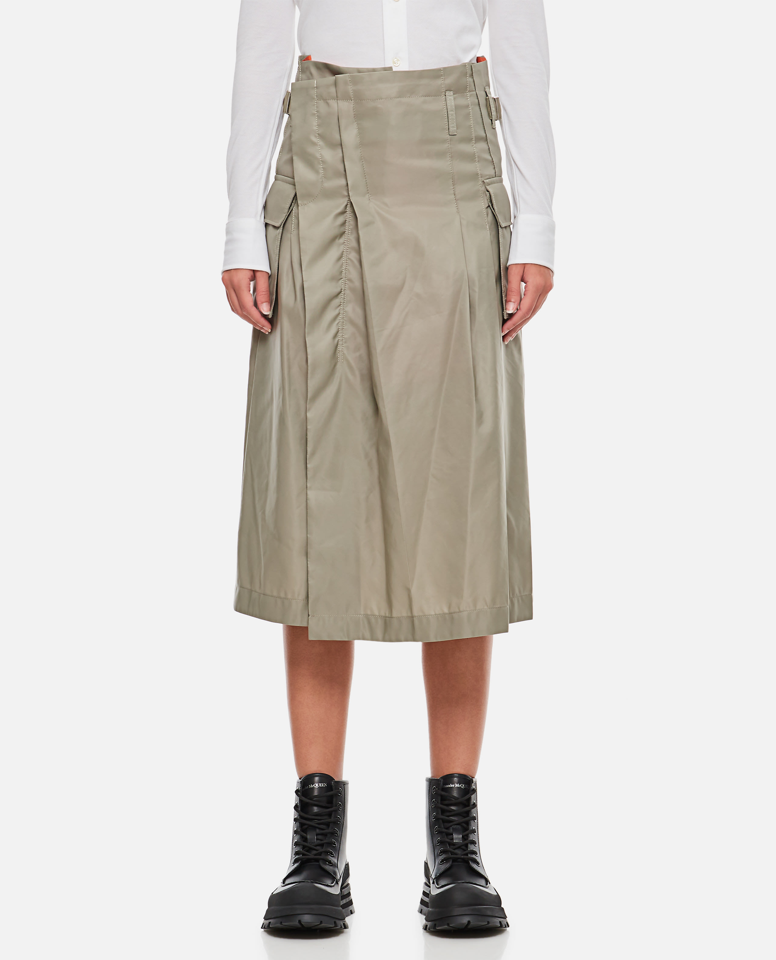 Sacai Nylon Twill Midi Skirt | italist