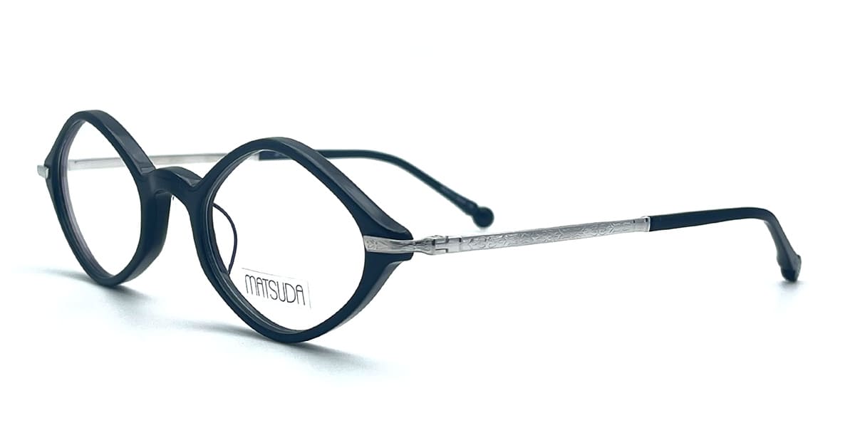 メガネ MATSUDA Matsuda - M2066.RX - black palladium white cl Matsuda M2066 - Black / Palladium White Rx Glasses | italist