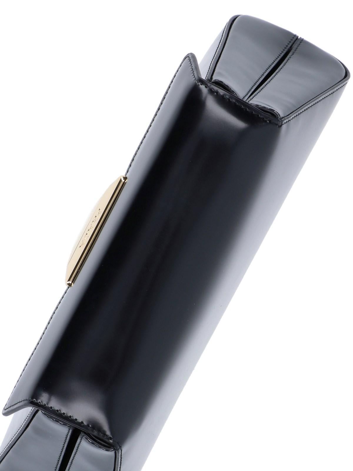 【安心・安全・速達の国内配送♪】プラダ レザー ハンドバッグ PRADA Saffiano Hand Bag Shoulder bag Leather Black PadlockF