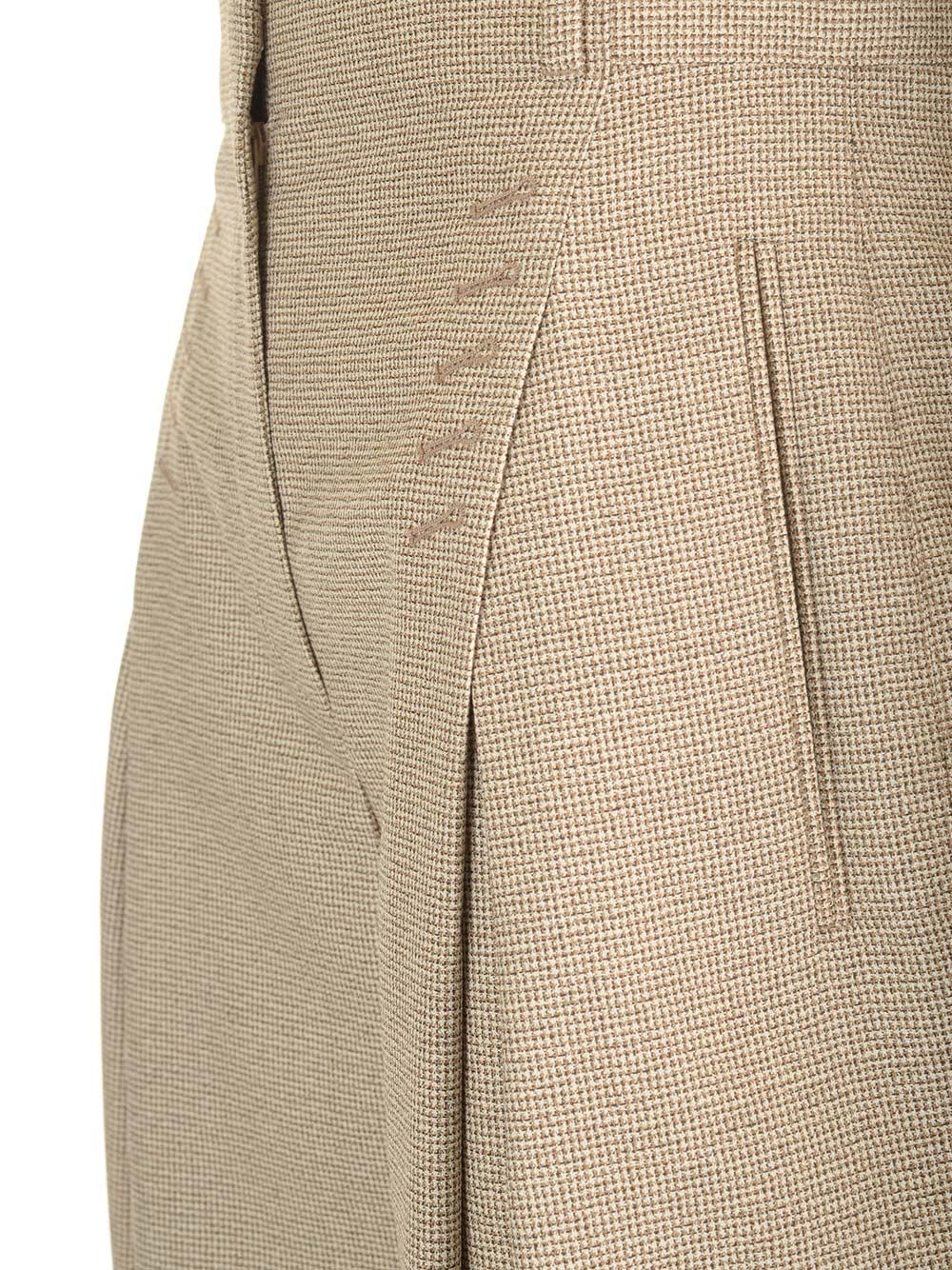 パンツ FENDI Micro check trousers Beige FR6608ATQW FENDI Micro Check Trousers | Black | FARFETCH