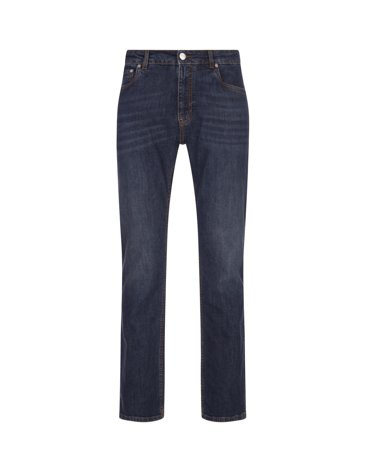 デニム・ジーパン Etro Jeans With Embroidered Pegasus ETRO - COTTON DENIM JEANS WITH EMBROIDERED PEGASUS