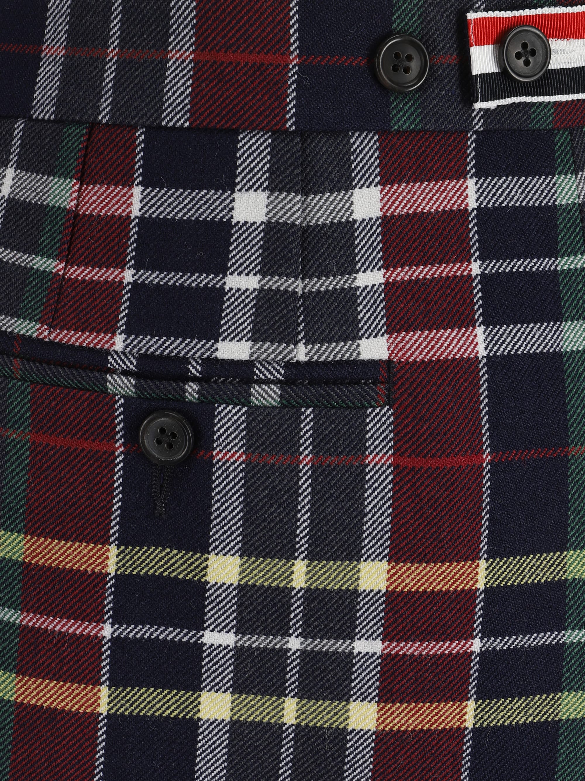 ミニスカート THOM BROWNE FW24 Tartan twill skirt (FGCA04AF0651 996) Twill Mini Pleated Skirt | Thom Browne