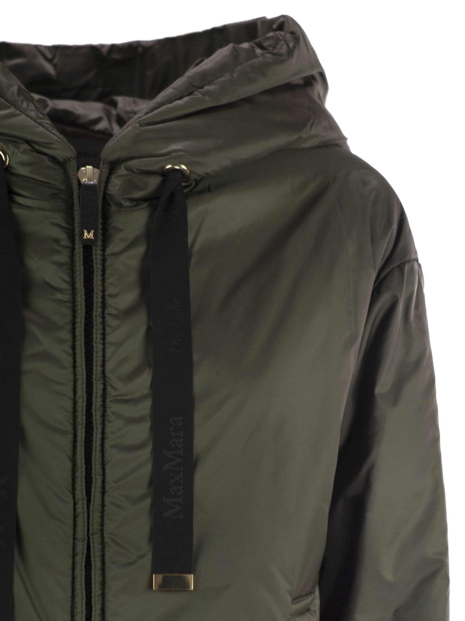 アウターその他 Mm The Cube Olive Green Polyester Daria Padded Jacket Max Mara The Cube Olive Green Polyester Daria Padded Jacket