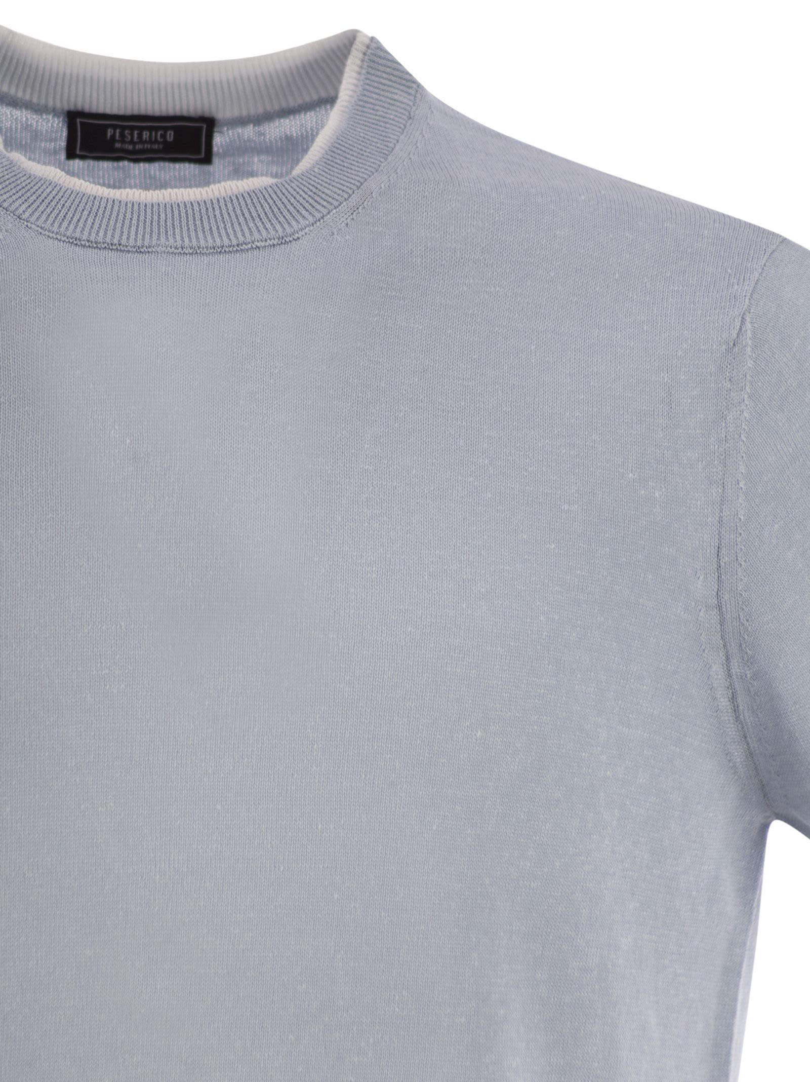Tシャツ・カットソー PESERICO T-shirt in linen and cotton yarn (R59041F12 D80) Peserico T-shirt In Linen And Cotton Yarn | italist, ALWAYS