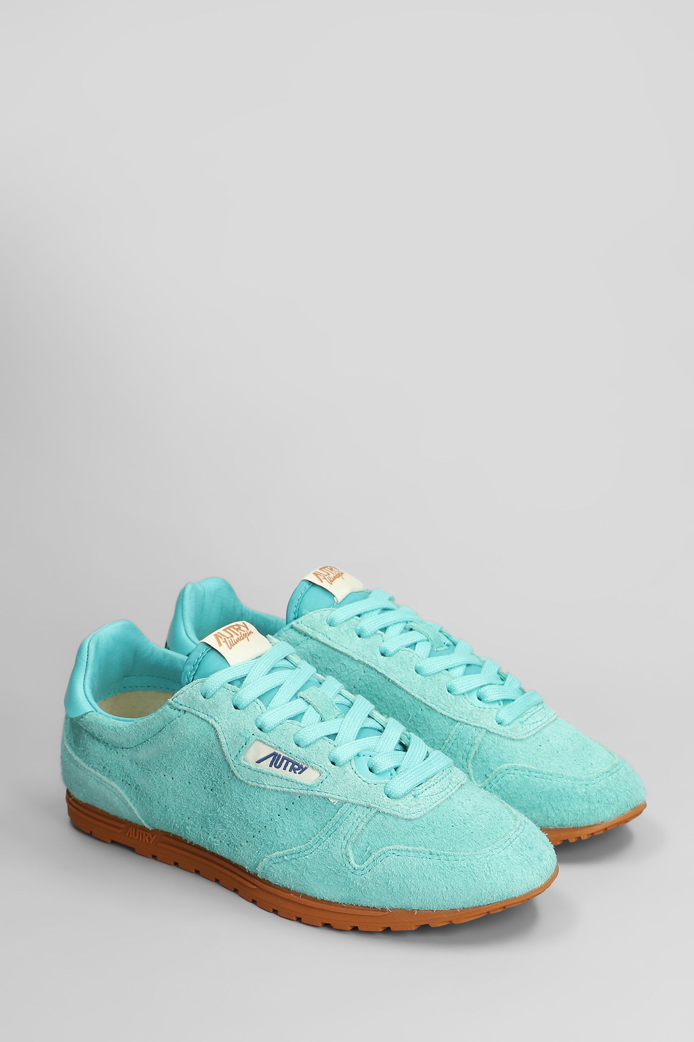 【送料&関税込】Autry Windspin Sneakers In Green Suede Autry Sneakers Windspin In Siena Brown Suede