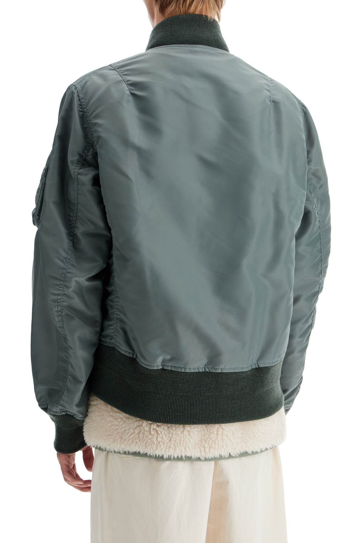 Sacai Shearling Insert Nylon Bomber Jacket | italist, ALWAYS