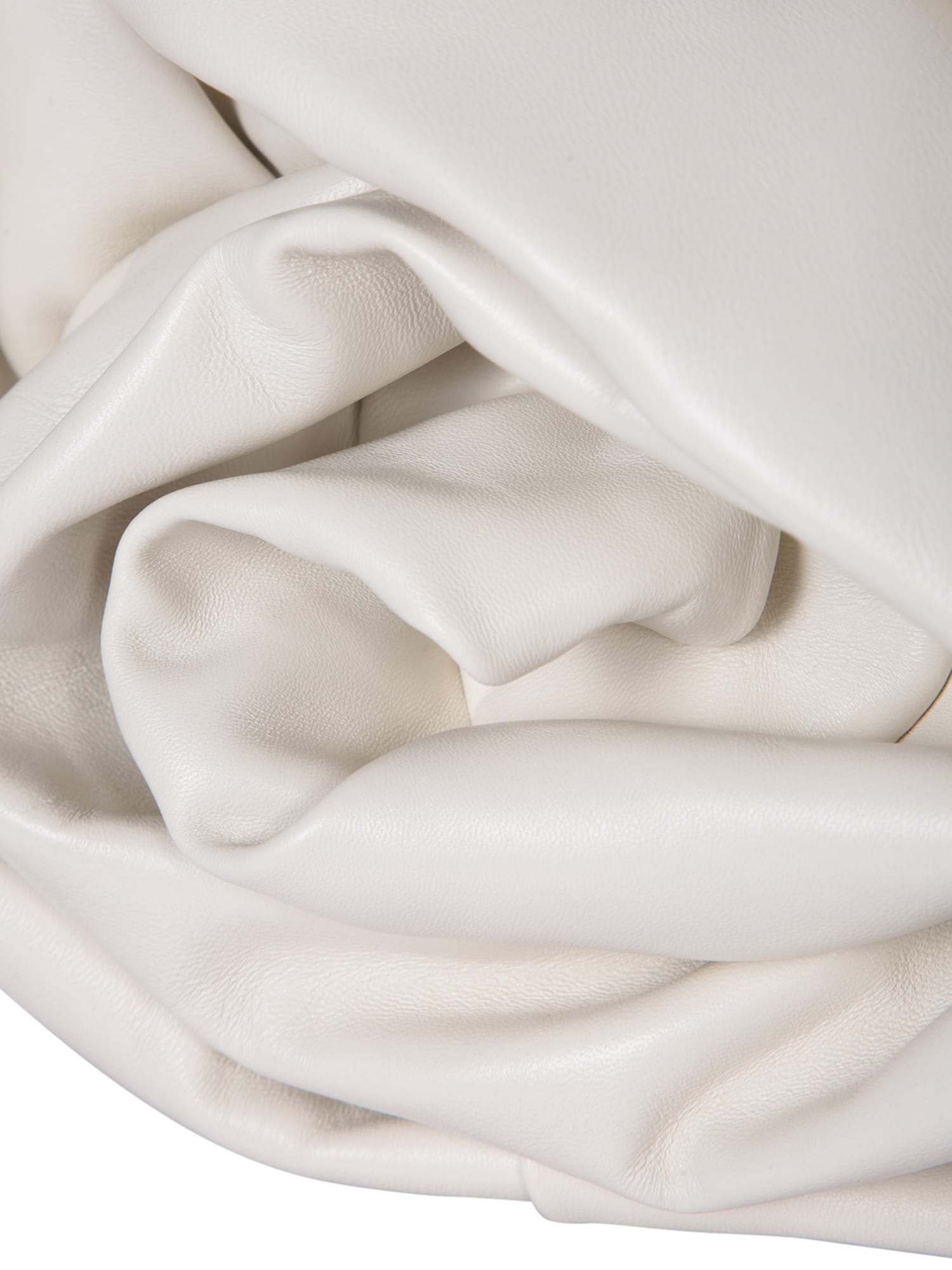 Burberry Ivory Nappa Leather Rose Clutch | italist