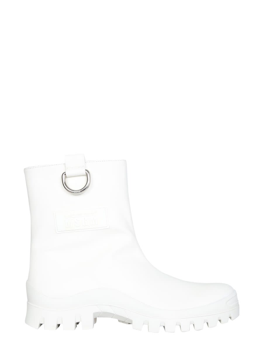 レインブーツ MSGM RAIN BOOTS WITH TRACK SOLE M.S.G.M. Rain ankle boots - Black - Men | 3340MS10140699