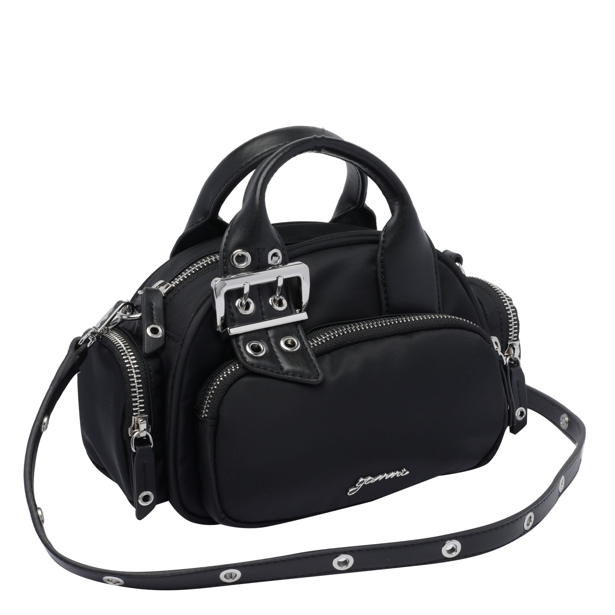 【関税&送料込】Ganni Polochon Bag Black Black Mini Polochon Bag | GANNI US