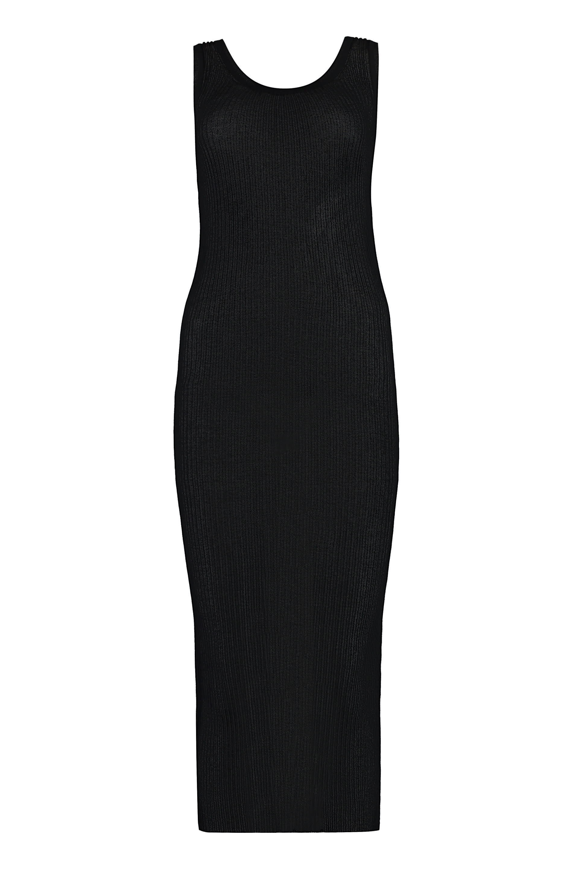 francoforte ribbed knit midi dress