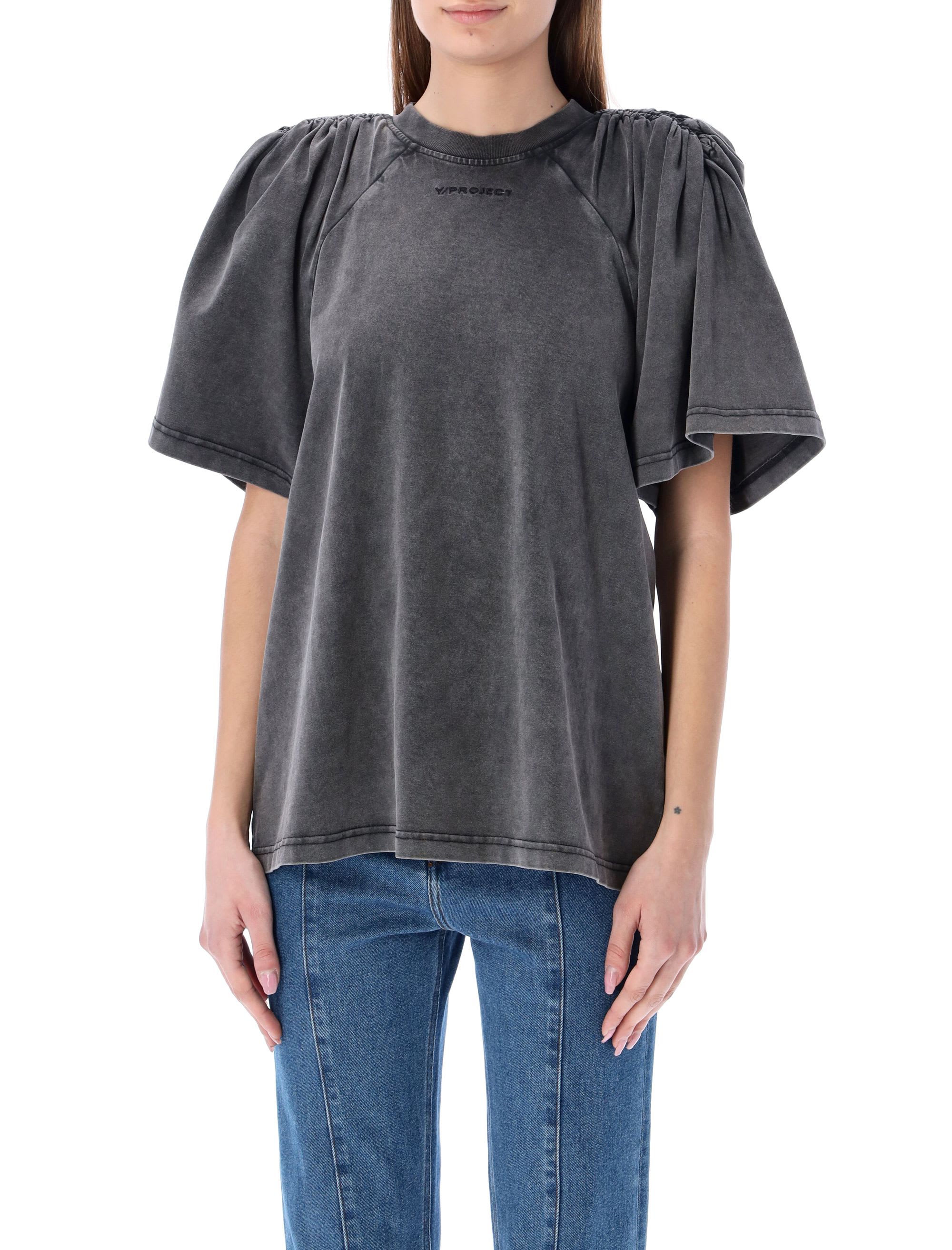 Y/PROJECT  Ruched Shoulder Sweat