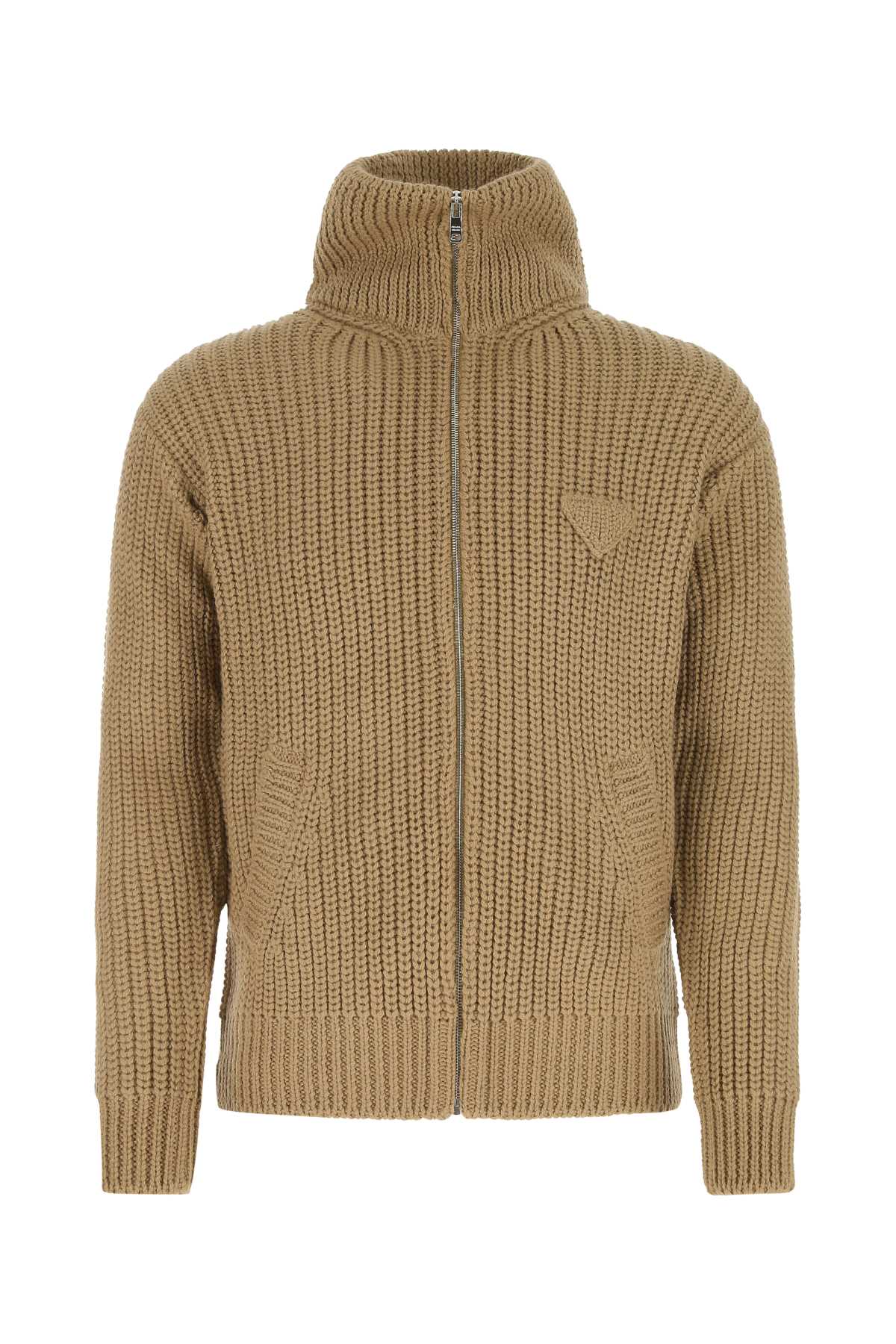 【送料&関税込】Prada Biscuit Alpaca Cardigan Prada Biscuit Alpaca Cardigan | italist