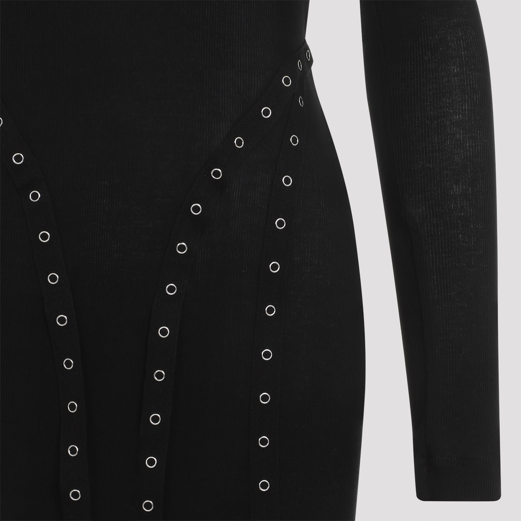 ワンピース SIMONE ROCHA RIBBED MULTI SNAP BIAS CUT DRESS a752993f0fc0170879b3b5c525c0a7