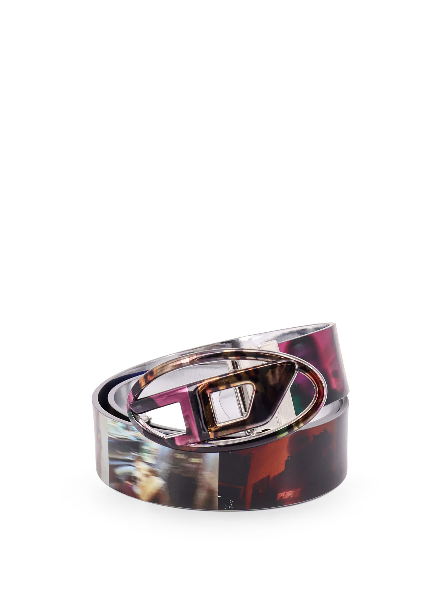 ベルト DIESEL FW24 (X10258 P8044H7296) Women's Belt with Livestream print | Multicolor | Diesel