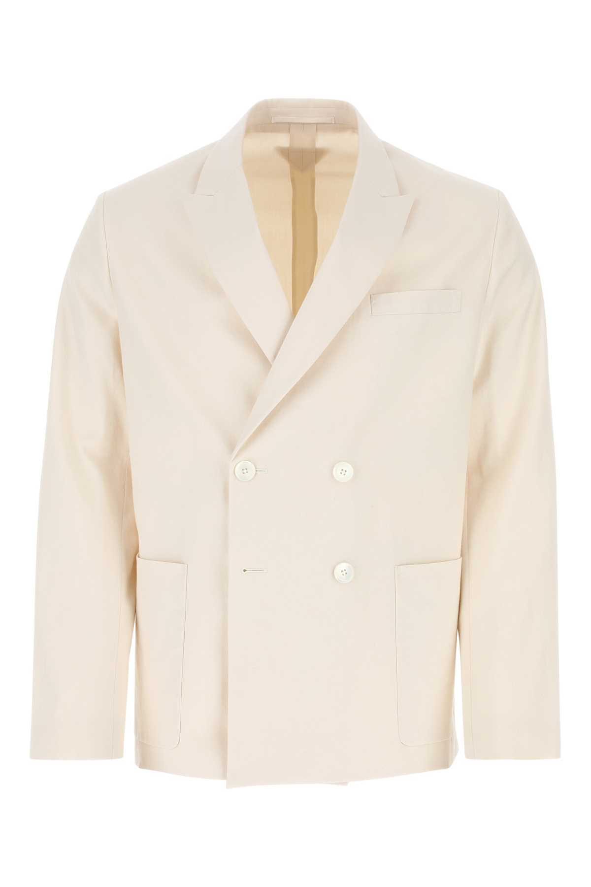 ジャケット PRADA SS23 Ivory cotton blazer (P555NS23112LT F0018) Prada Ivory Cotton Blazer | italist