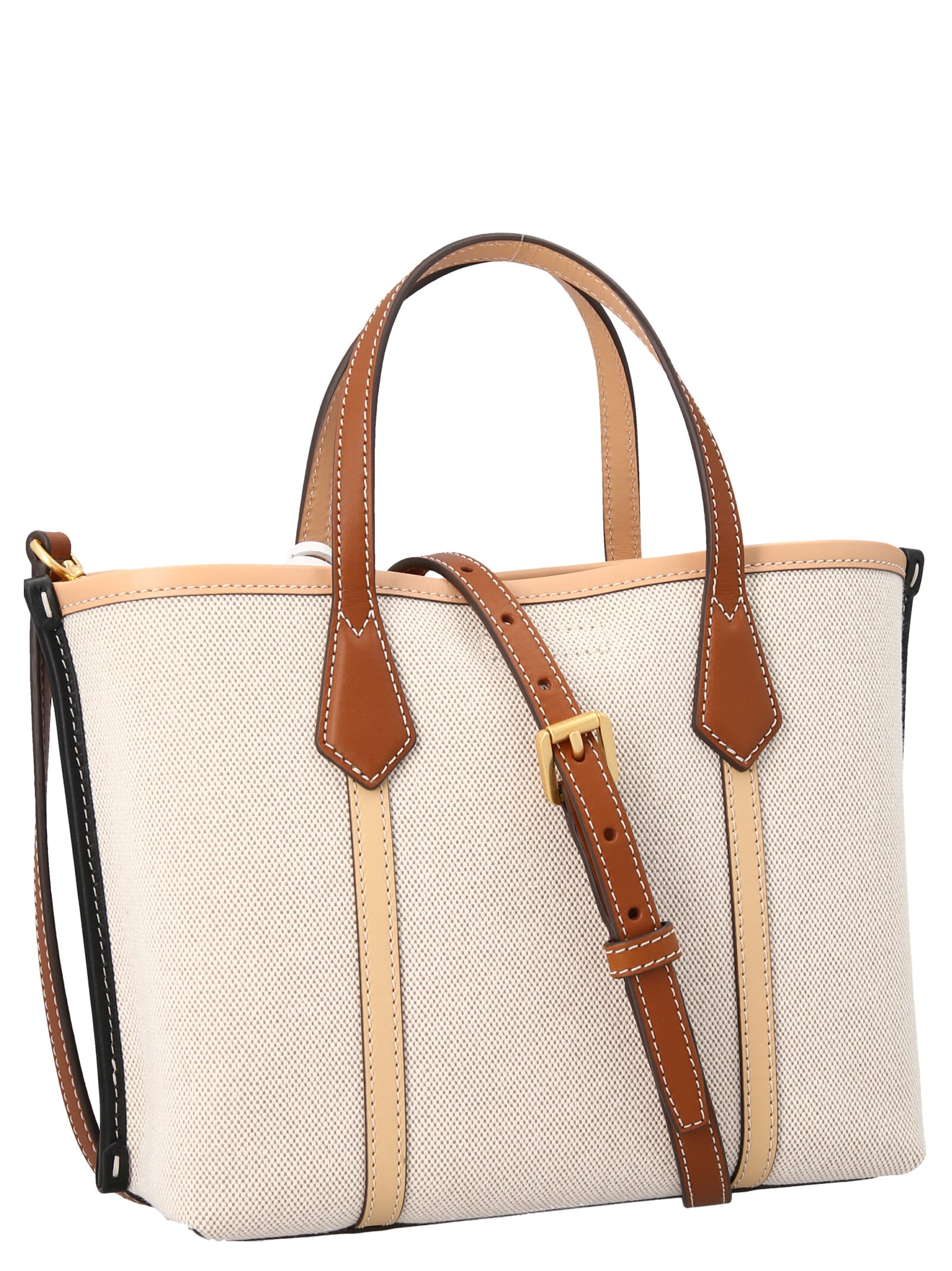 Tory Burch Small Perry Canvas Triple-Compartment Tote – Luxe Paradise