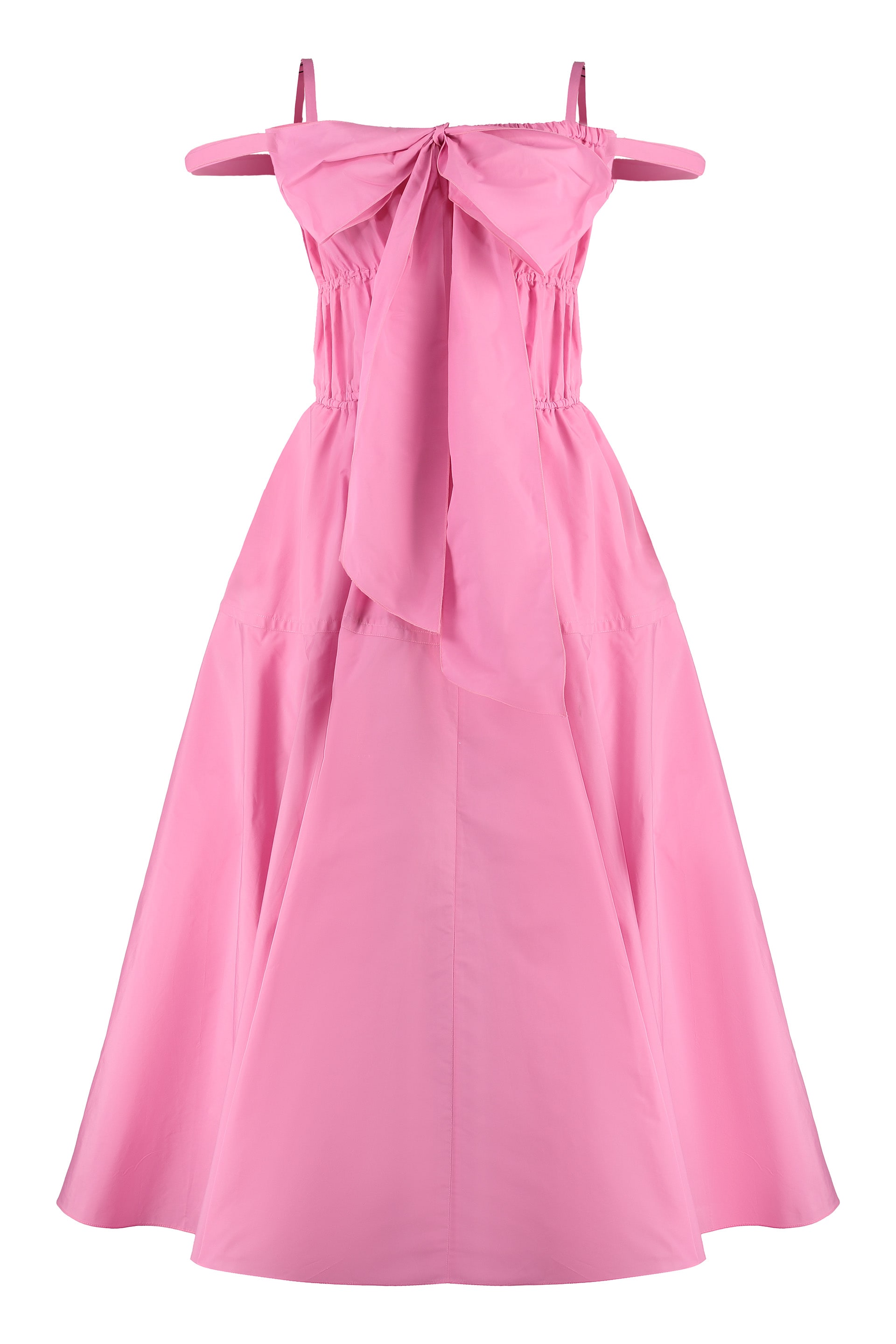 pink polyester dress