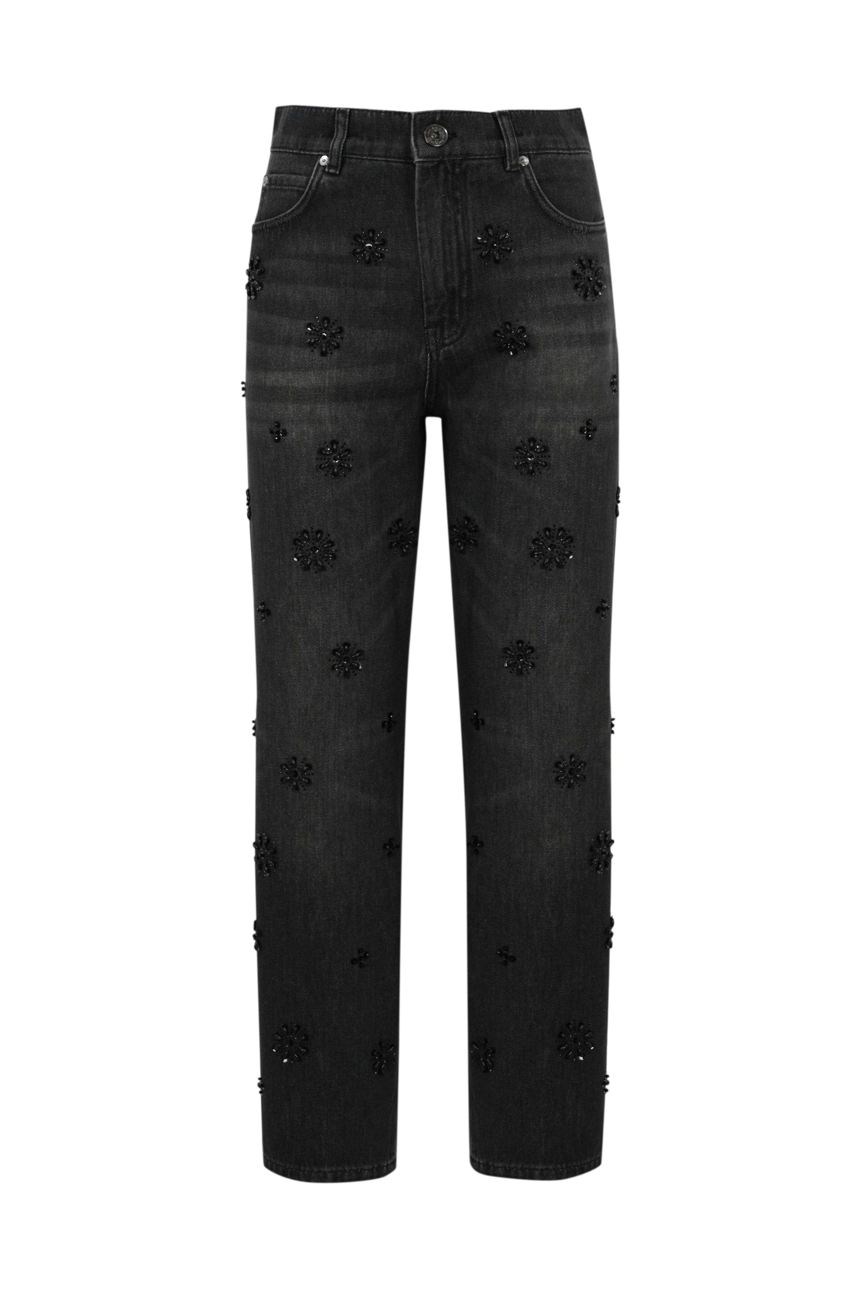 MAX MARA｜JEANS (MANETTA (15181021 025 / 15181021600 025 Sequinned denim jeans, black | 