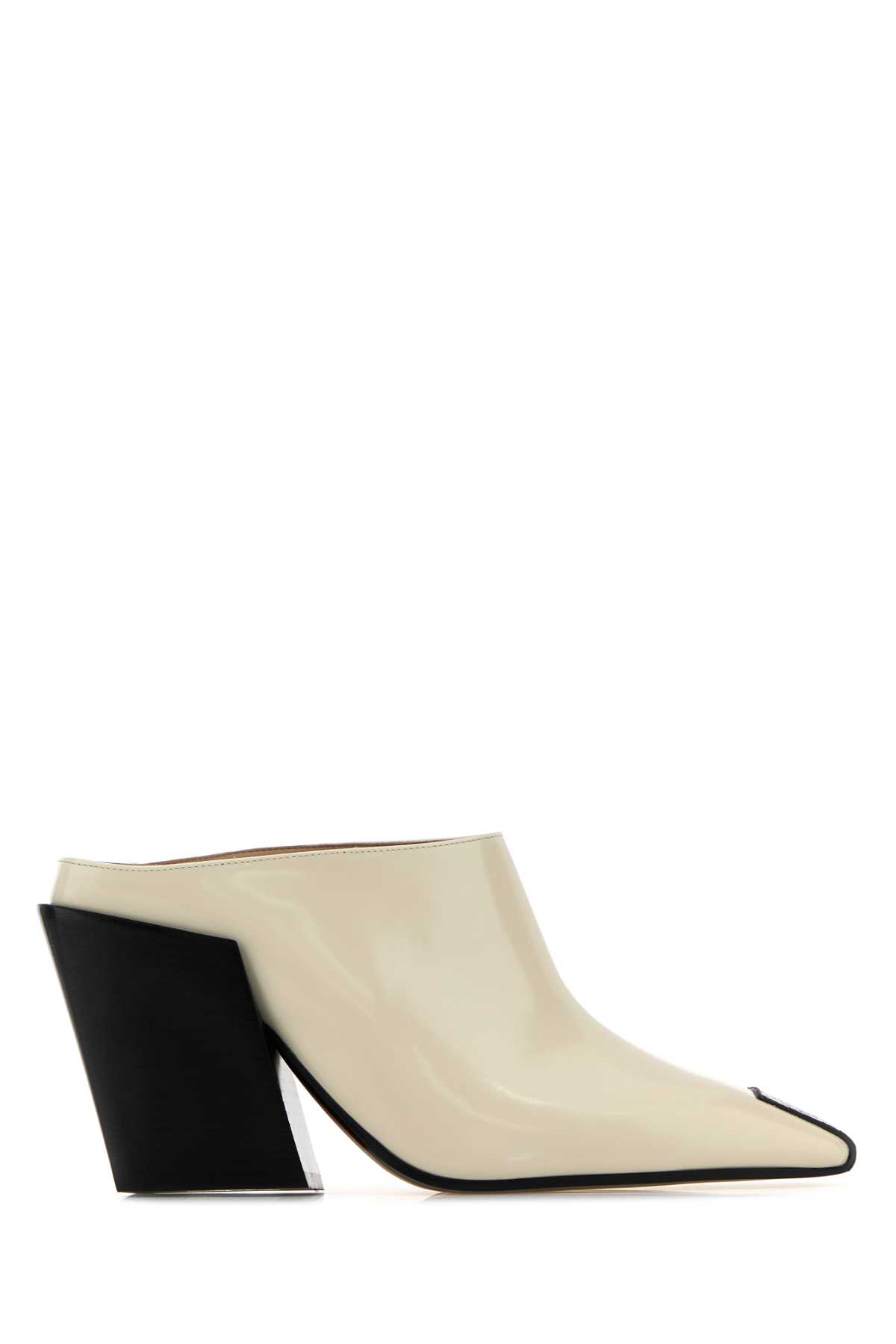 サンダル・ミュール BOTTEGA VENETA Ivory leather Ventura mules Bottega Veneta Ivory Leather Ventura Mules | italist, ALWAYS